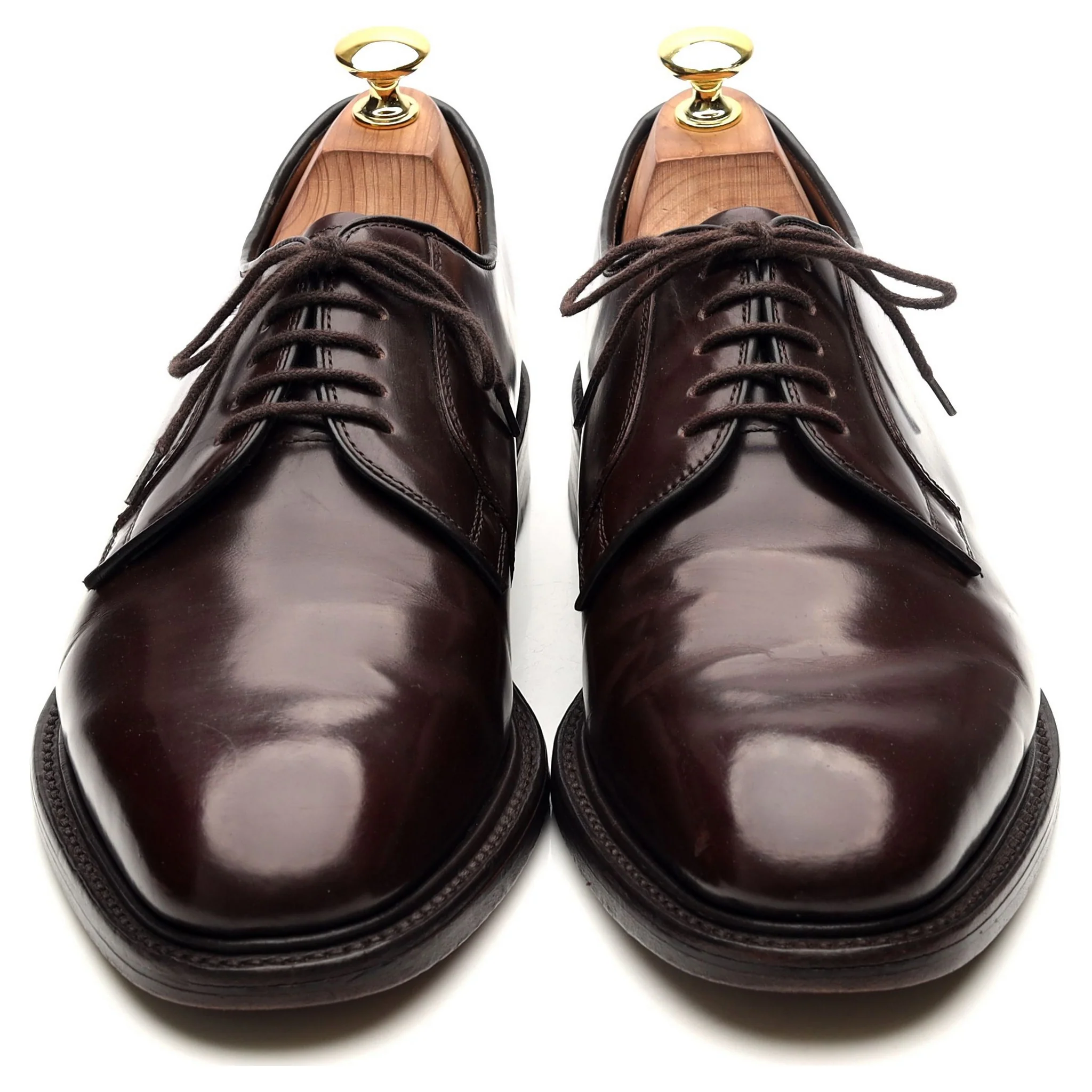 '771' Burgundy Leather Derby UK 7.5 F - Image 9