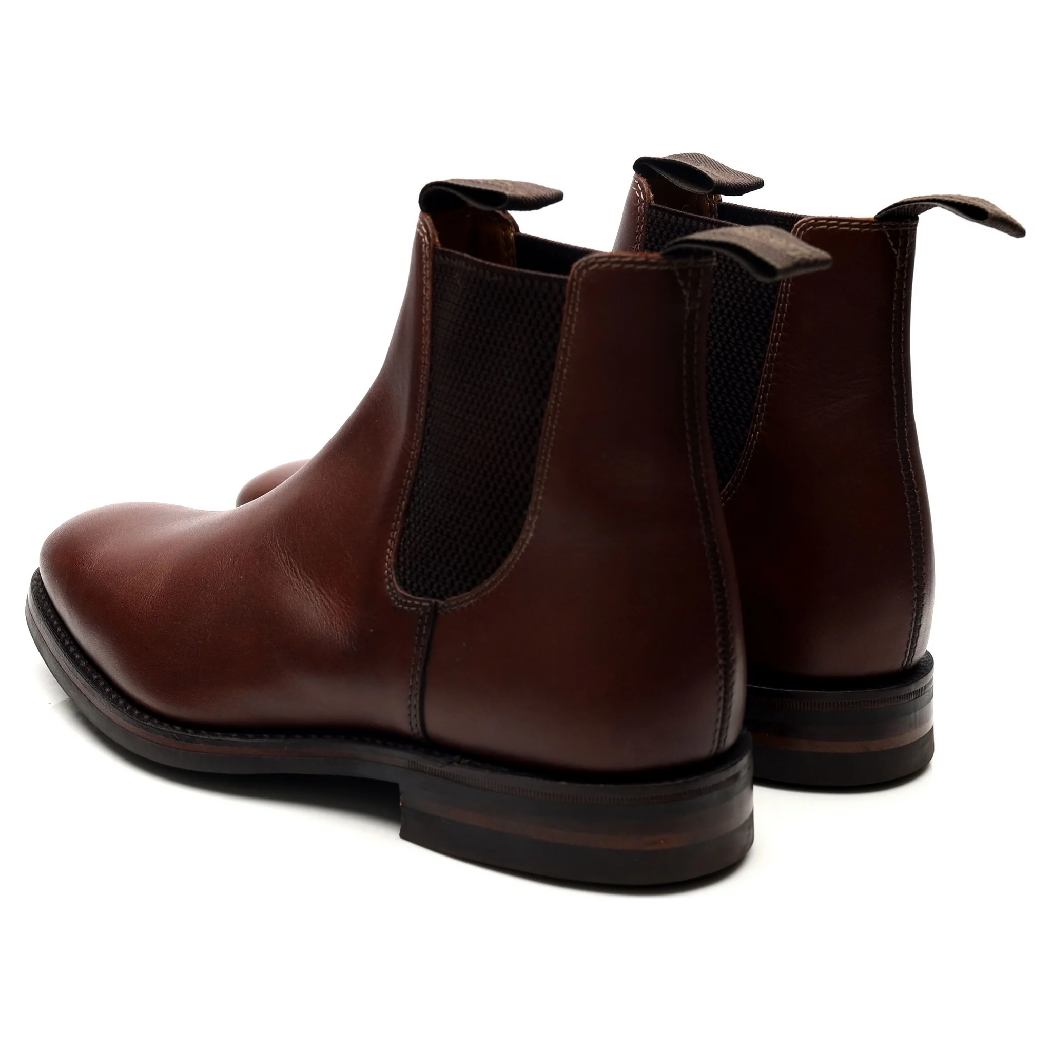 1880 'Chatsworth' Brown Leather Chelsea Boots UK 6 G - Image 3