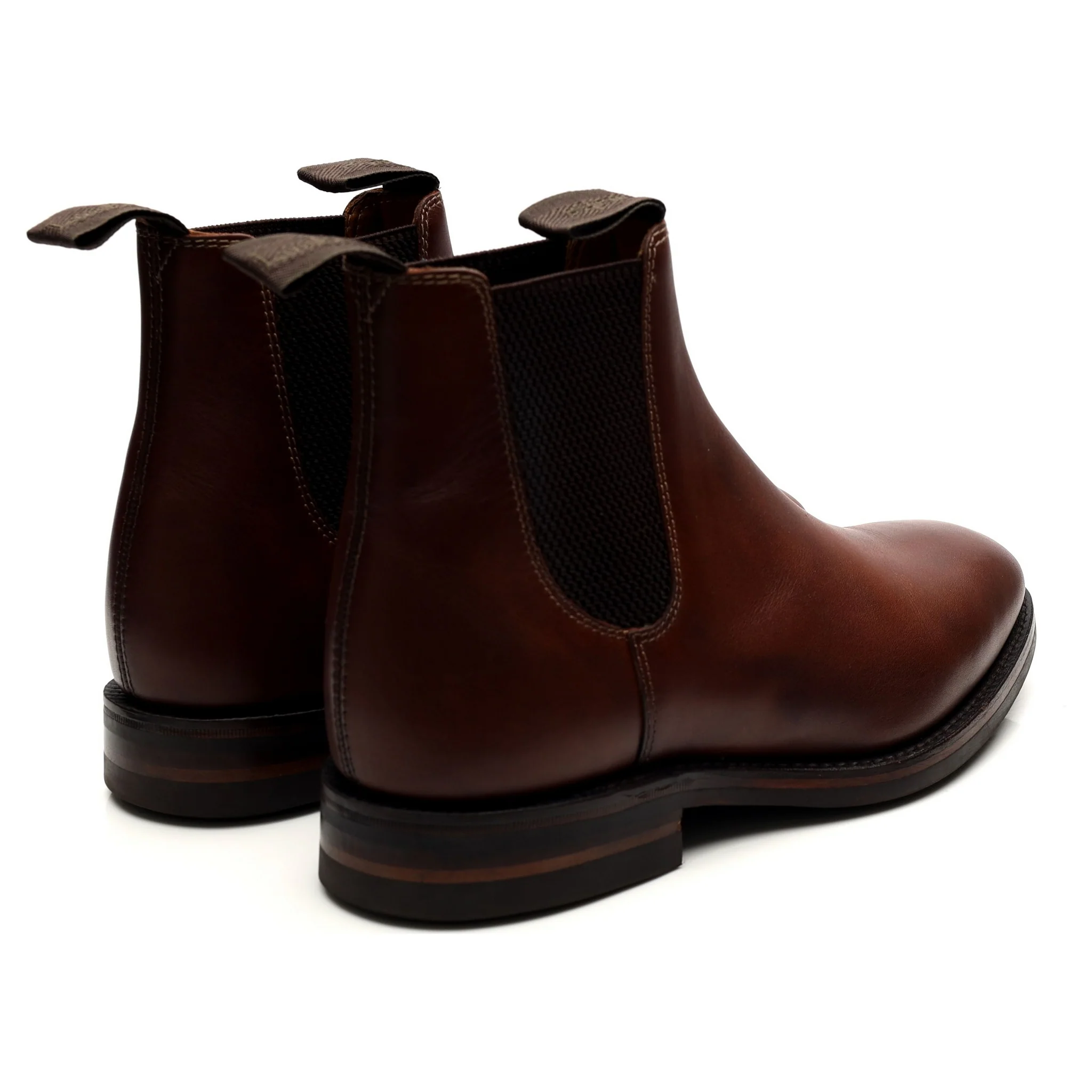 1880 'Chatsworth' Brown Leather Chelsea Boots UK 6 G - Image 5