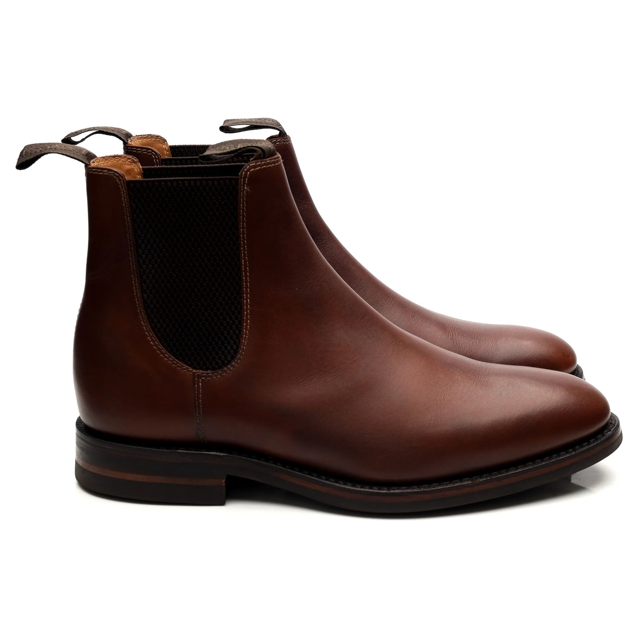 1880 'Chatsworth' Brown Leather Chelsea Boots UK 6 G - Image 6