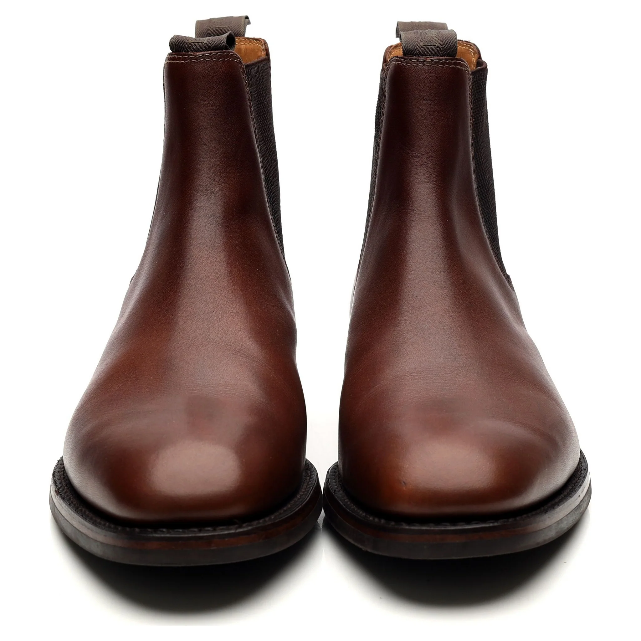 1880 'Chatsworth' Brown Leather Chelsea Boots UK 6 G - Image 8