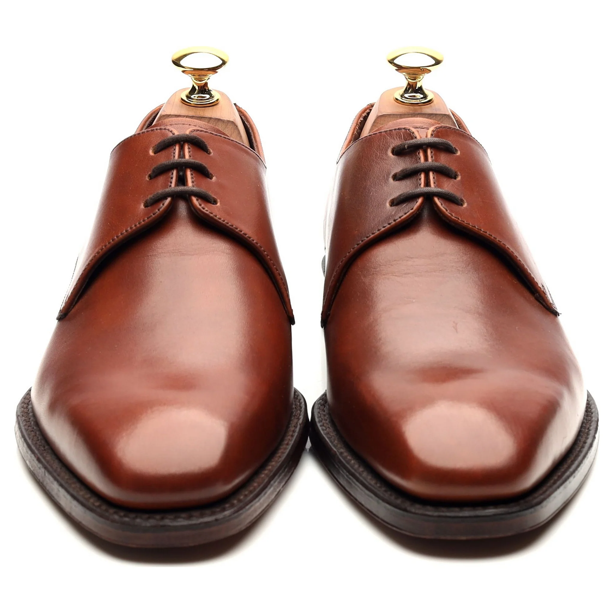 1880 'Cornwall' Tan Brown Leather Derby UK 6 E - Image 8