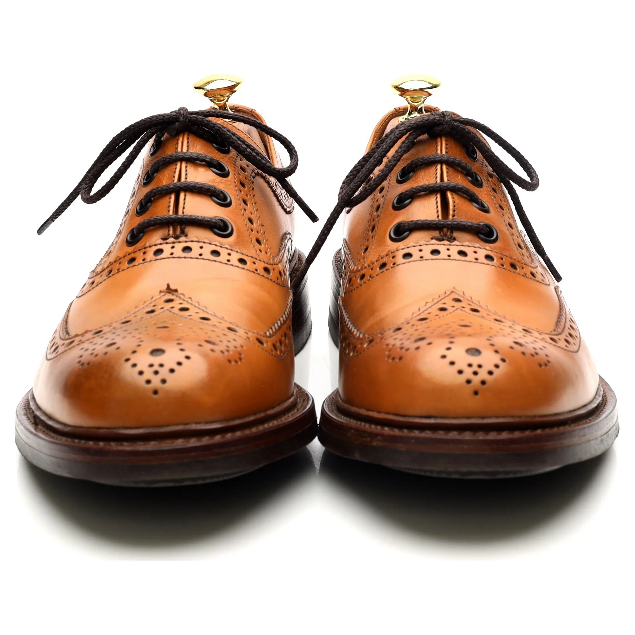 1880 'Edward' Tan Brown Leather Brogues UK 8.5 G - Image 8