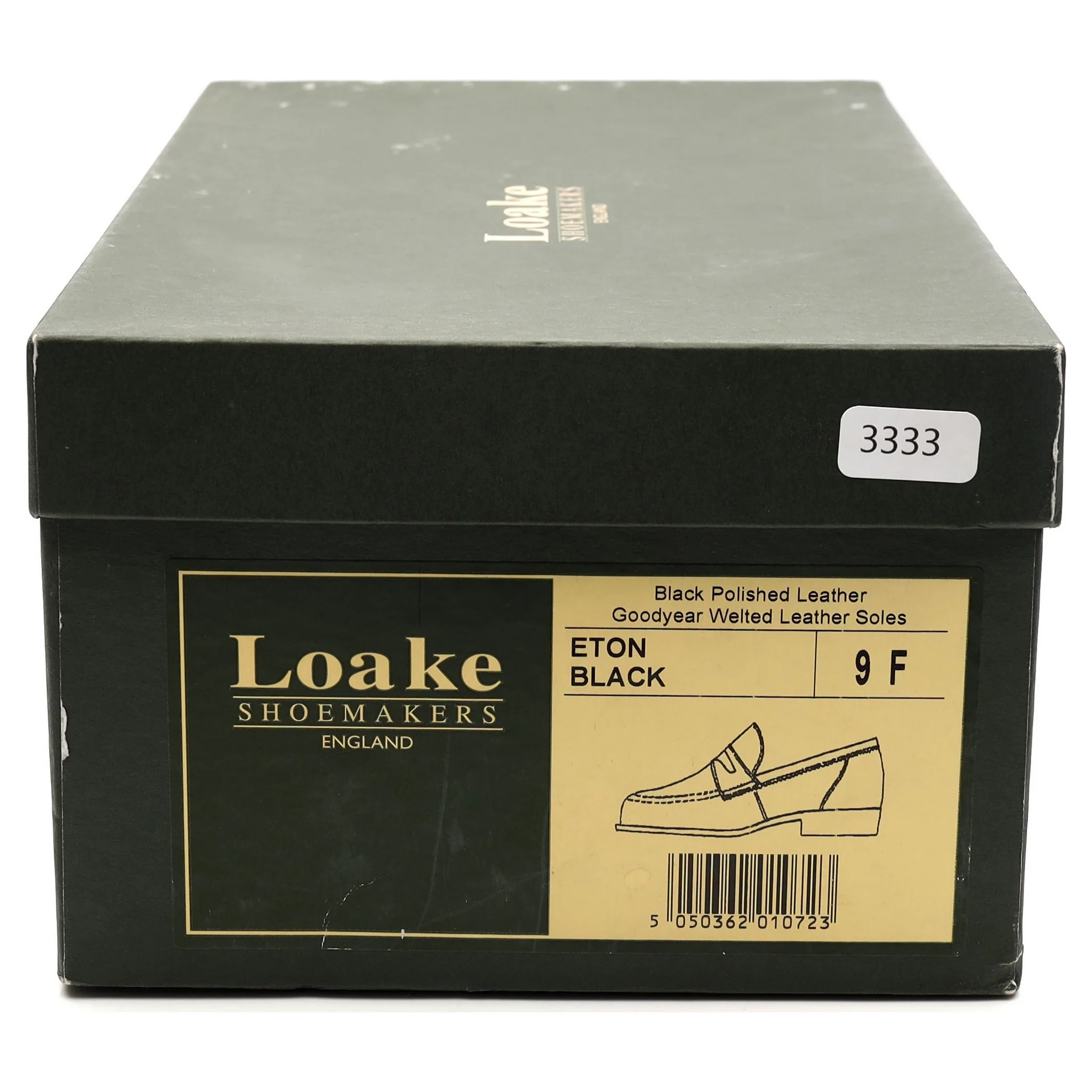 'Eton' Black Leather Loafers UK 9 F - Image 14