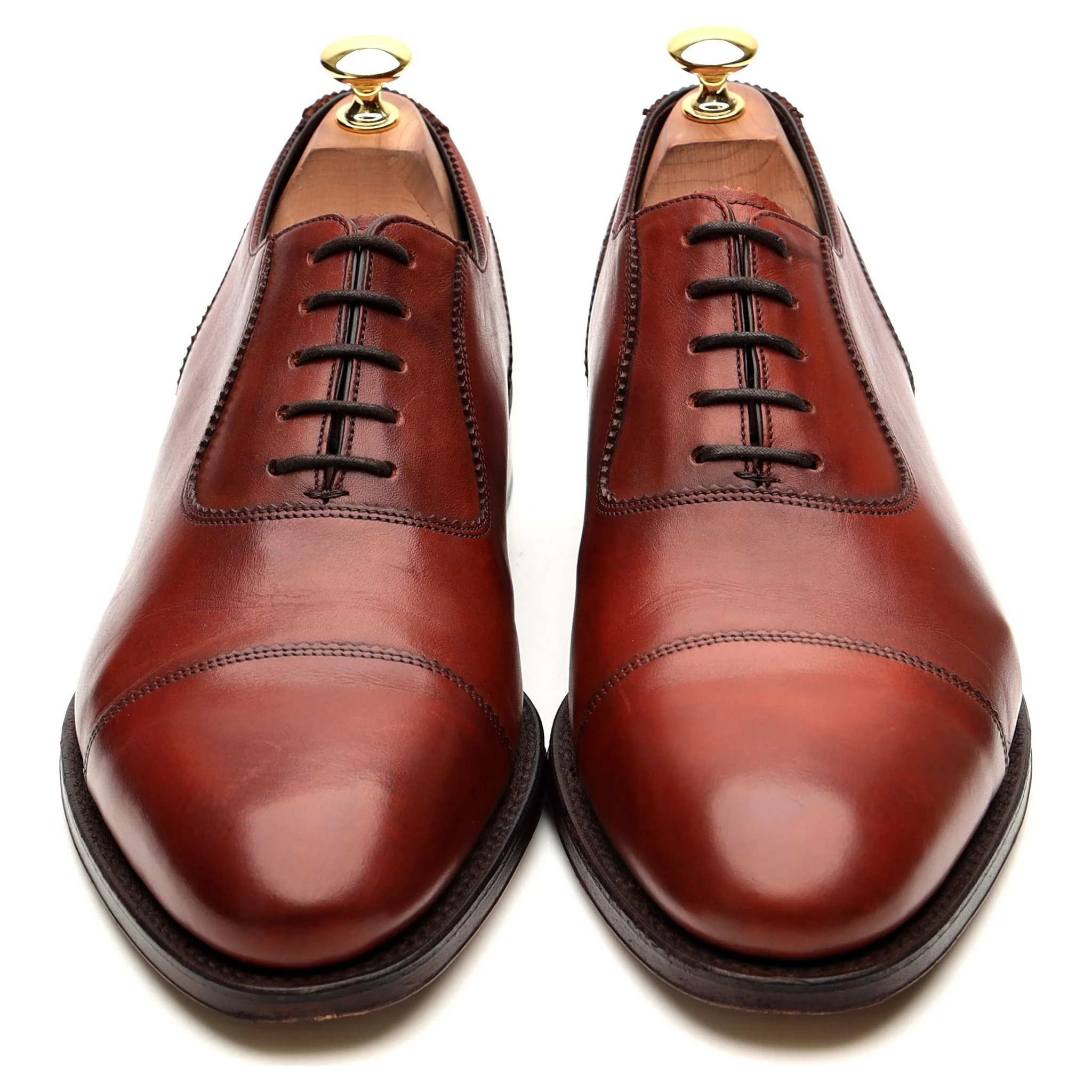 1880 Legacy 'Evans' Brown Leather Oxford UK 9.5 F - Image 9