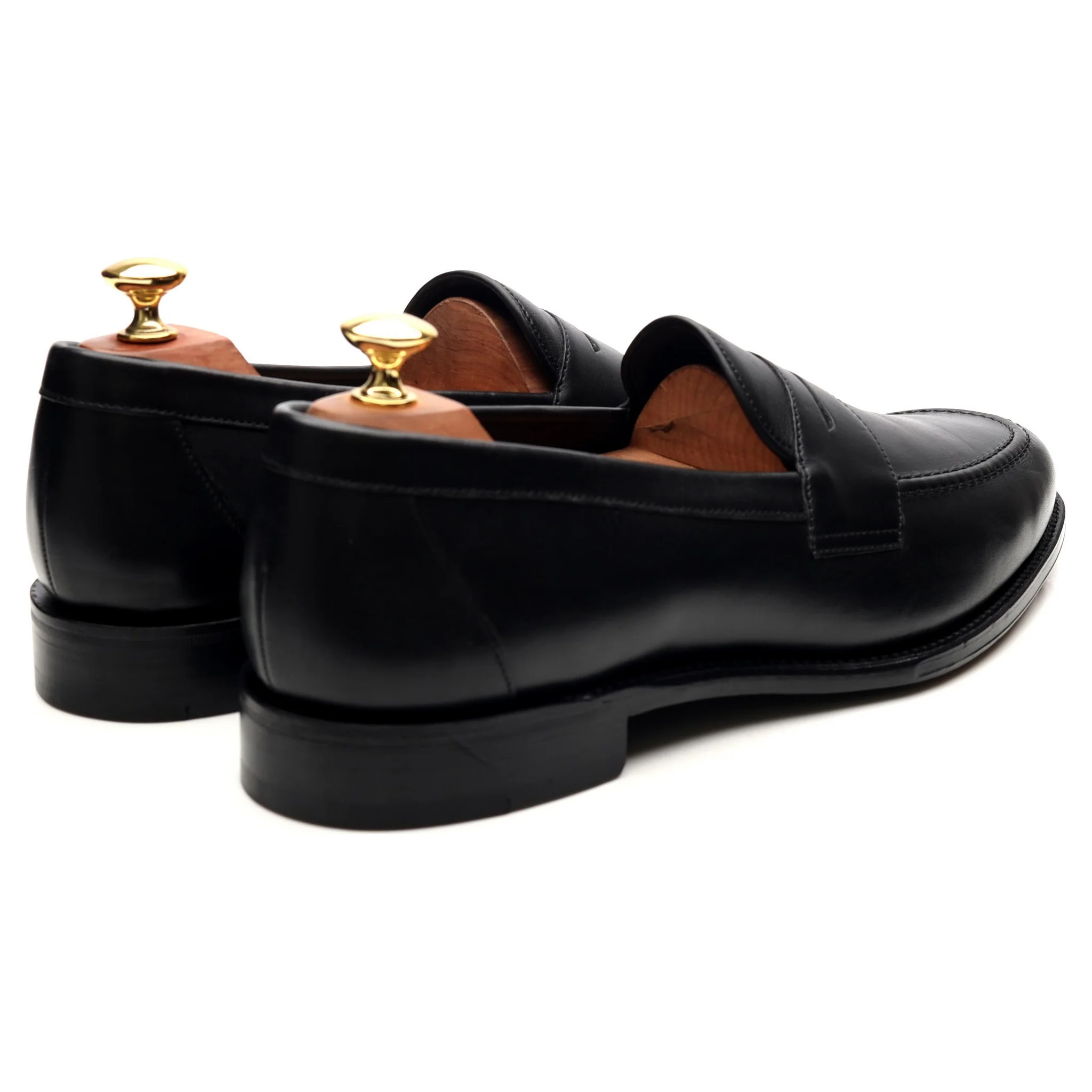 1880 'Hornbeam' Black Leather Loafers UK 9.5 F - Image 5