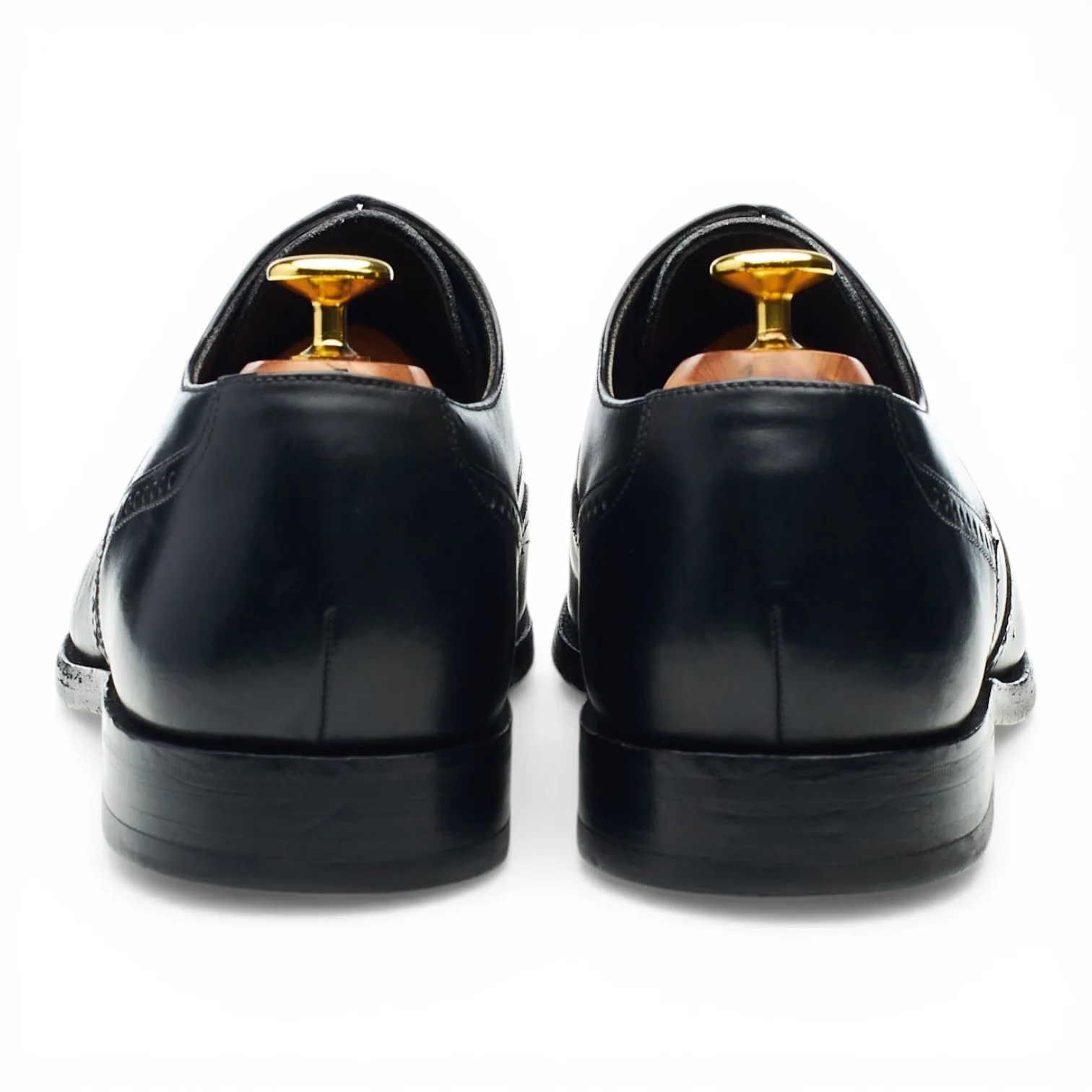 Herring 'Marylebone' Black Leather Derby Brogues UK 8 G - Image 4