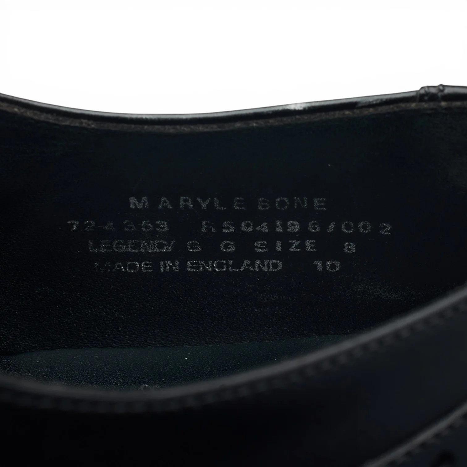 Herring 'Marylebone' Black Leather Derby Brogues UK 8 G - Image 7