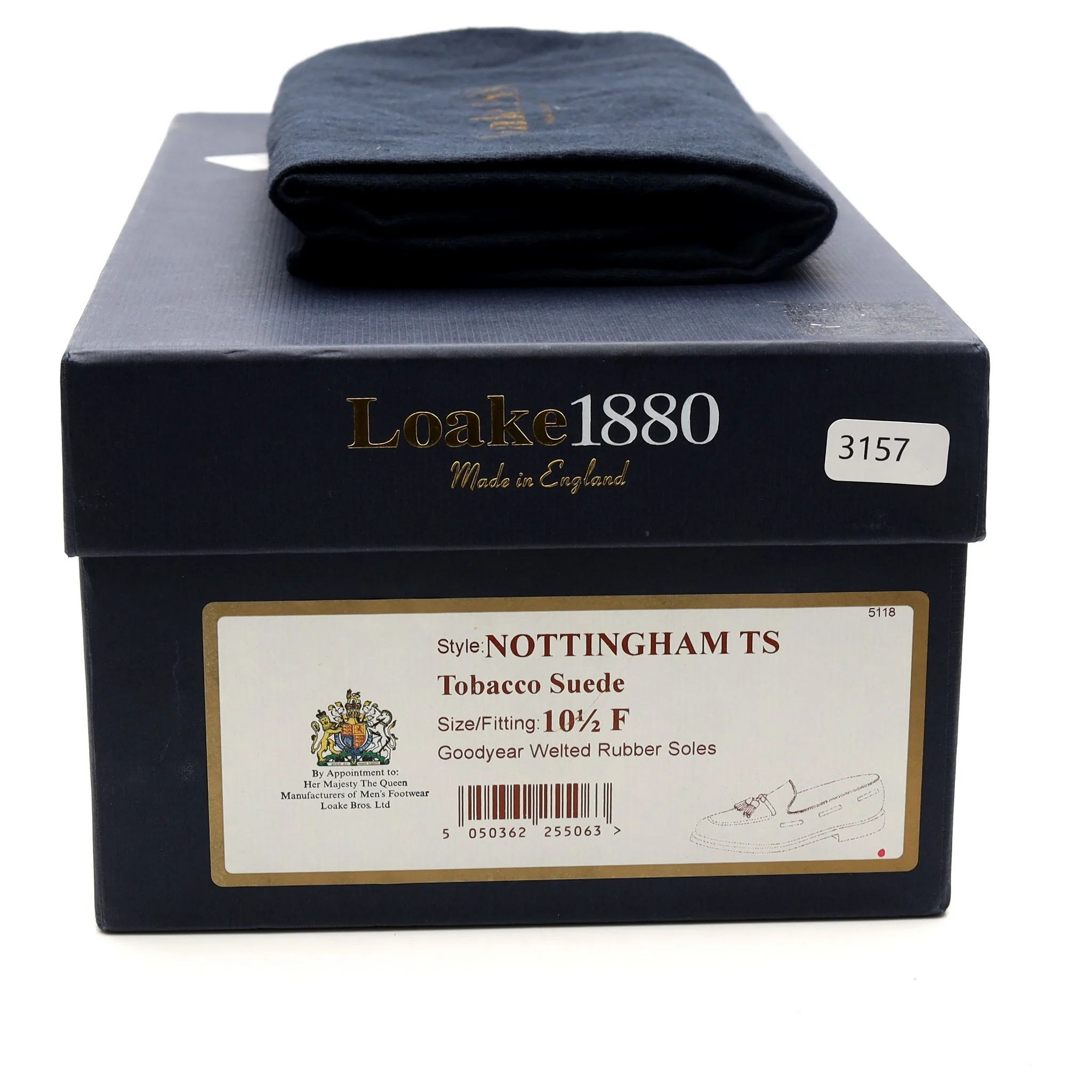 1880 'Nottingham' Brown Suede Tassel Loafers UK 10.5 F - Image 14