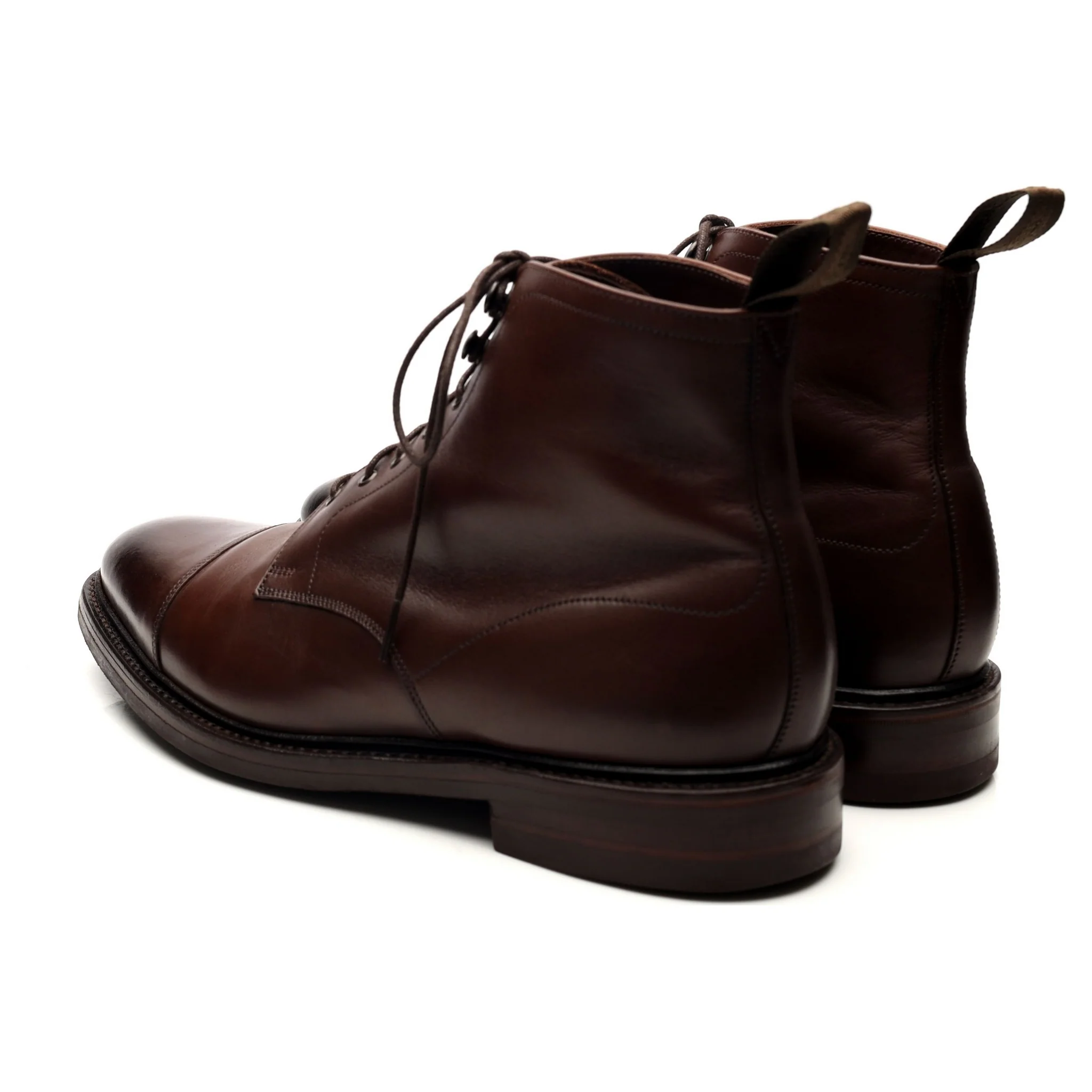 1880 'Roehampton' Dark Brown Leather Boots UK 8.5 F - Image 3
