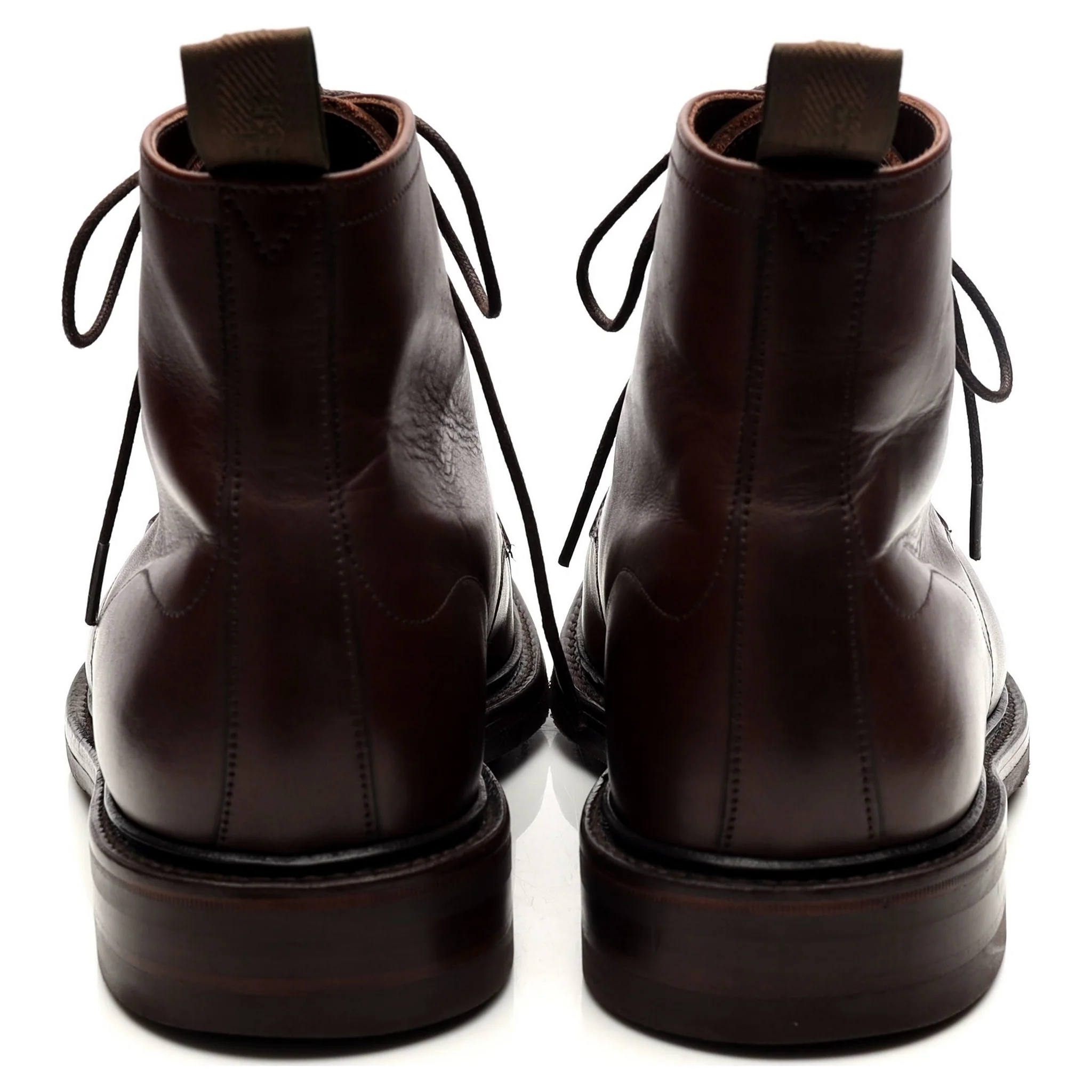 1880 'Roehampton' Dark Brown Leather Boots UK 8.5 F - Image 4
