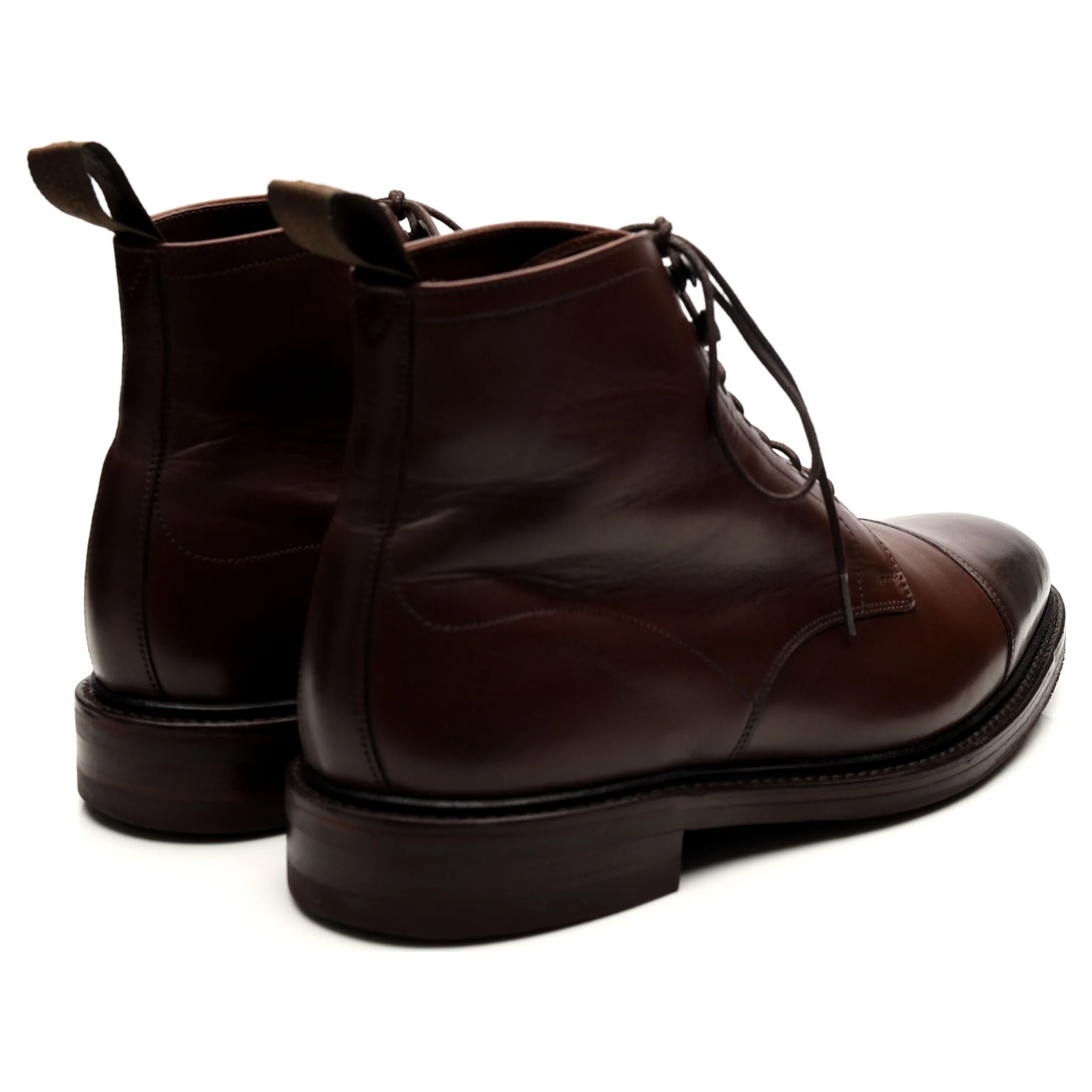 1880 'Roehampton' Dark Brown Leather Boots UK 8.5 F - Image 5