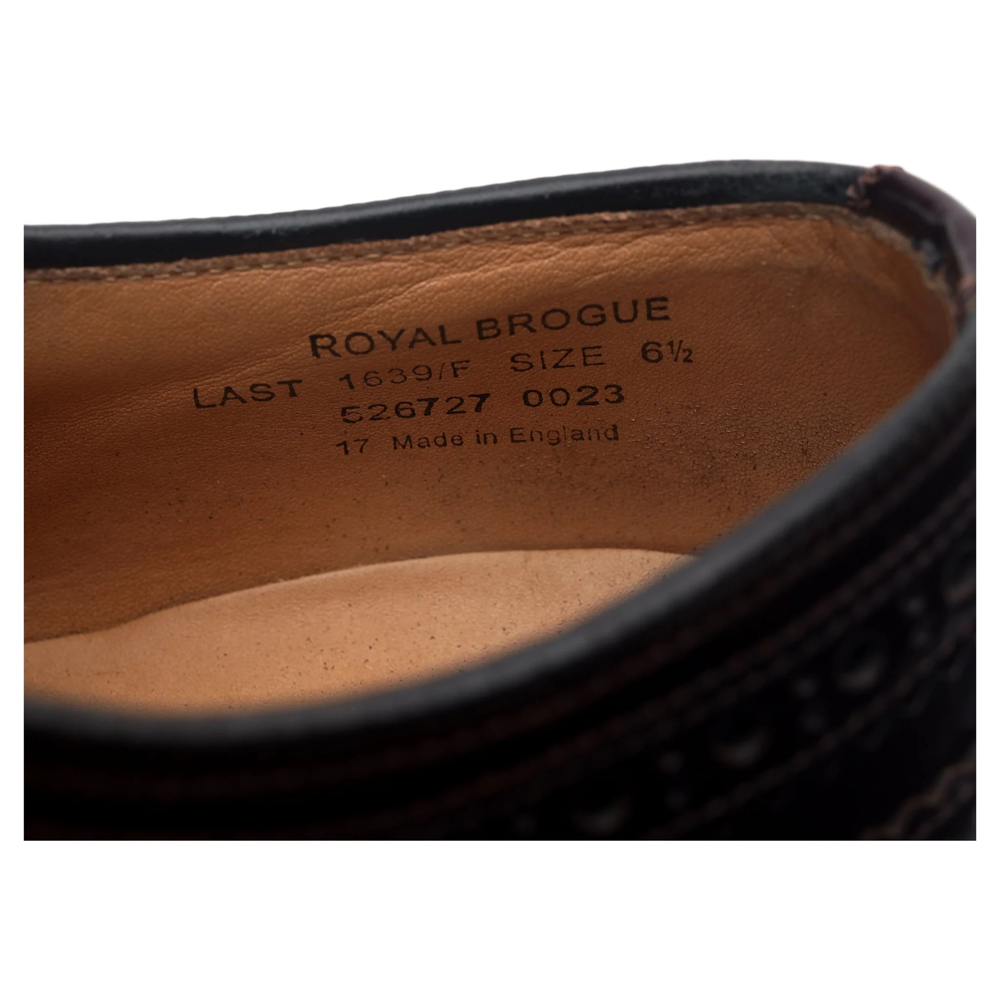'Royal Brogue' Burgundy Leather Derby Brogues UK 6.5 F - Image 13