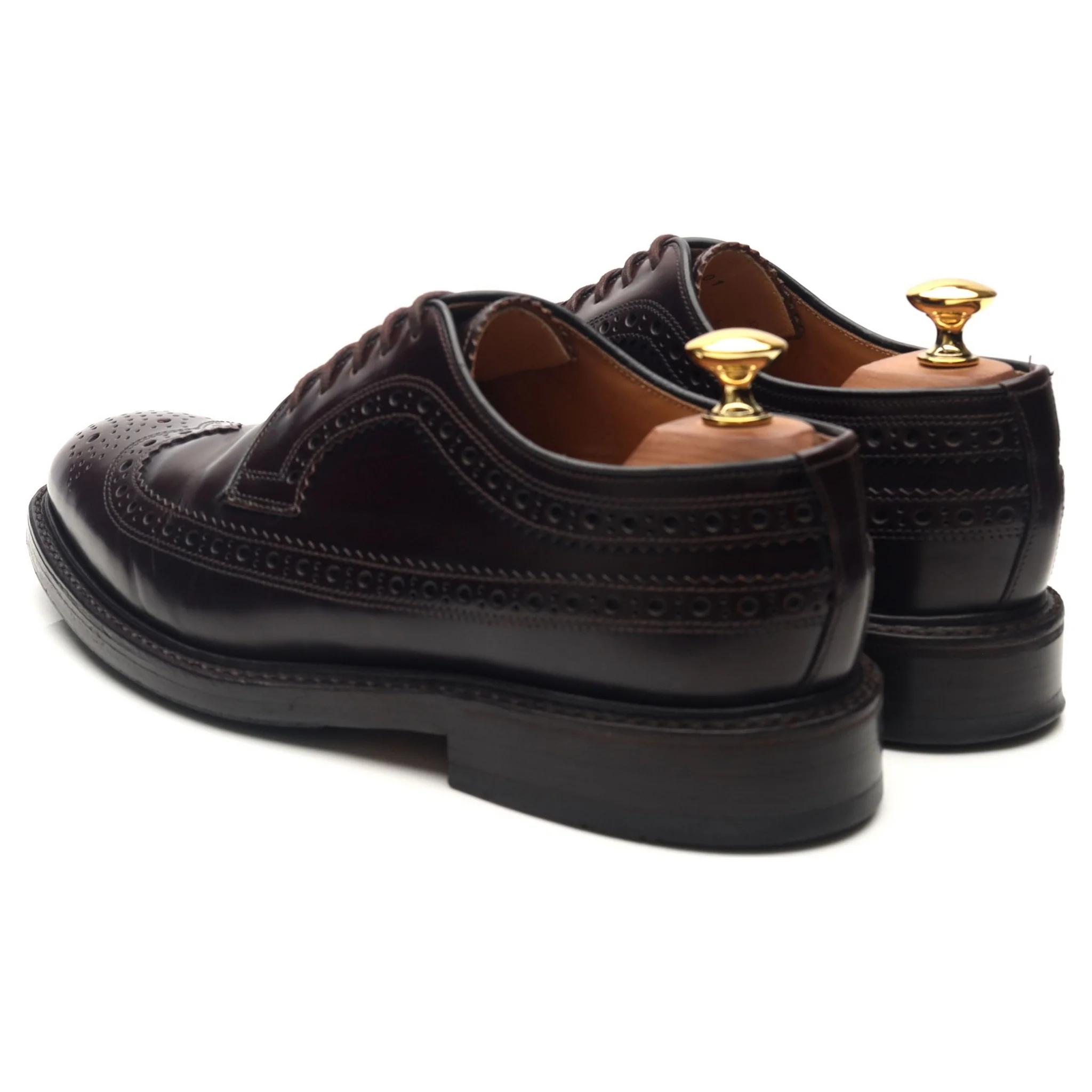 'Royal Brogue' Burgundy Leather Derby Brogues UK 6 F - Image 3