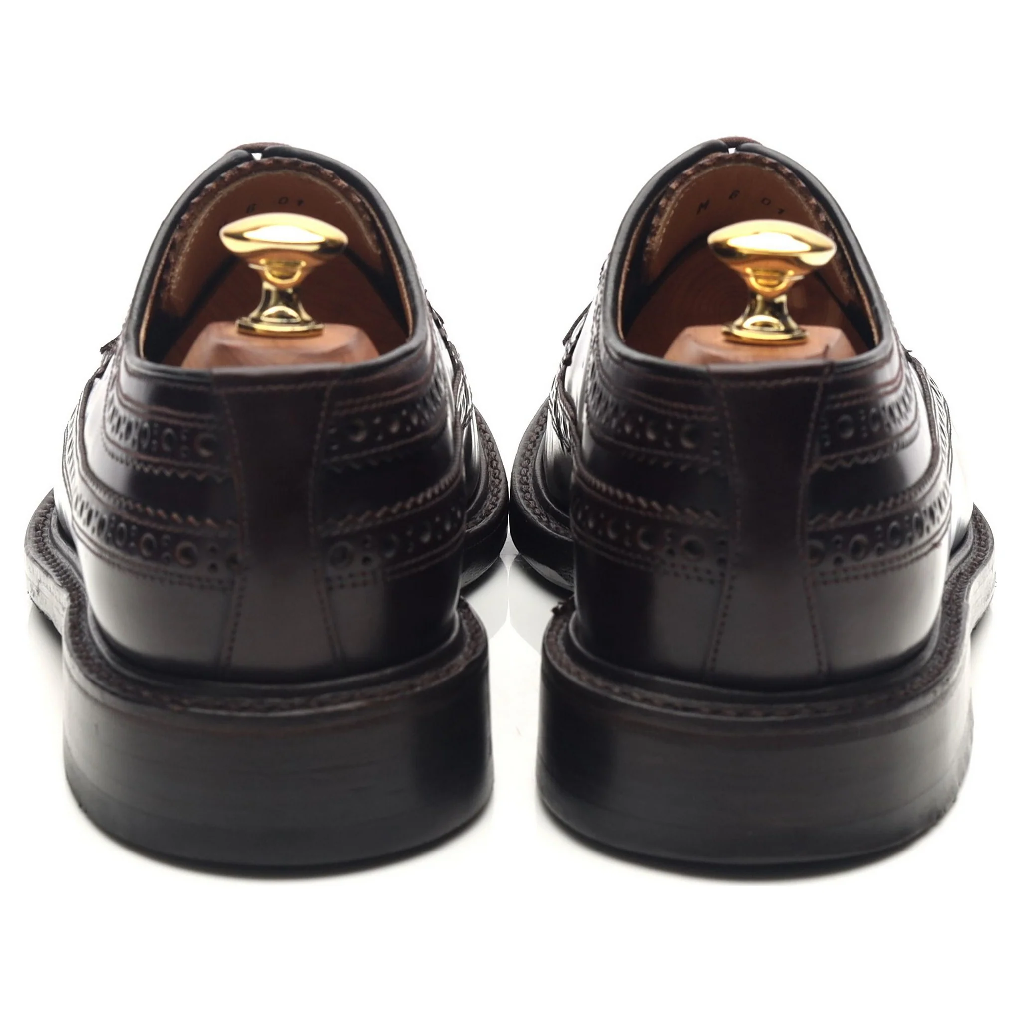 'Royal Brogue' Burgundy Leather Derby Brogues UK 6 F - Image 4