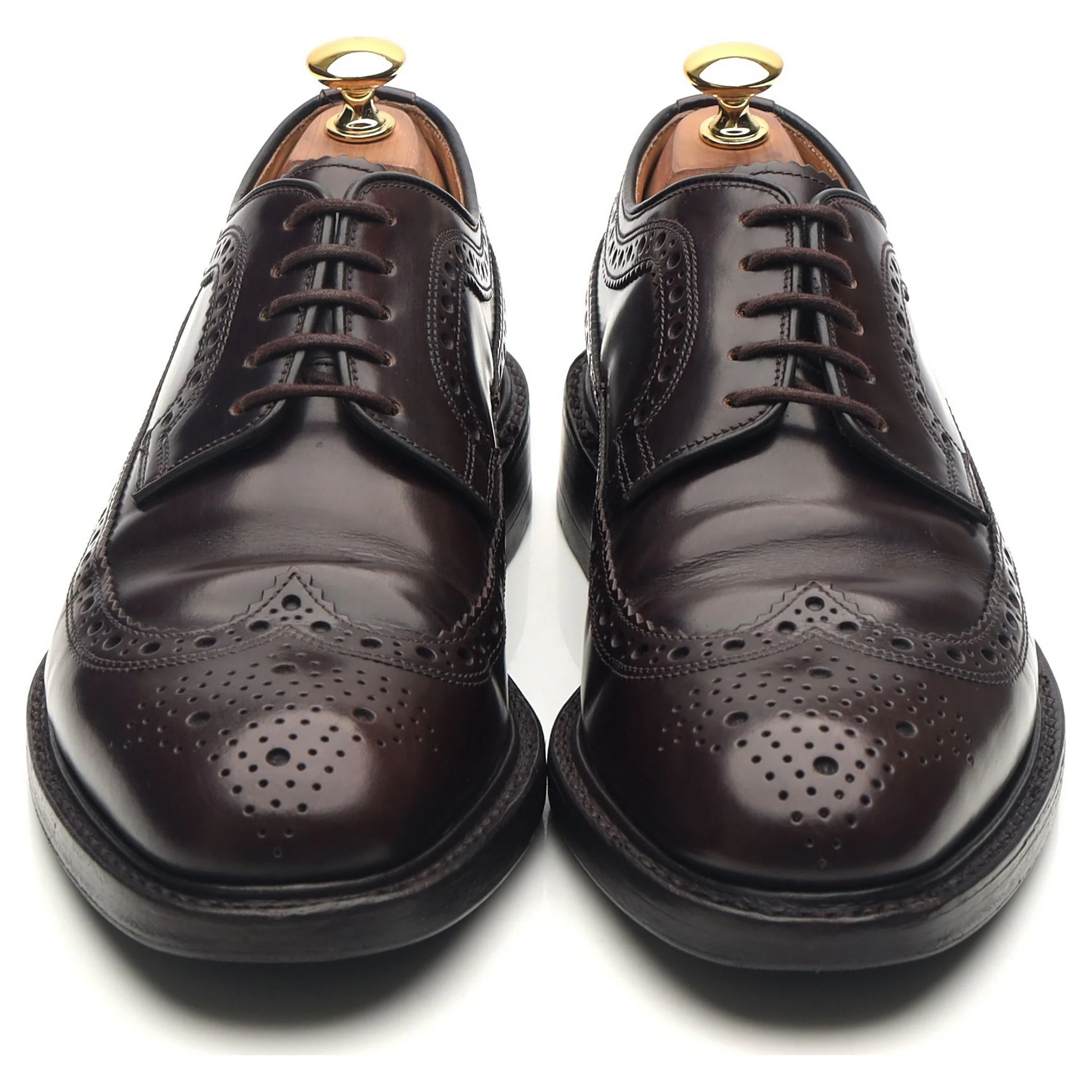 'Royal Brogue' Burgundy Leather Derby Brogues UK 6 F - Image 9