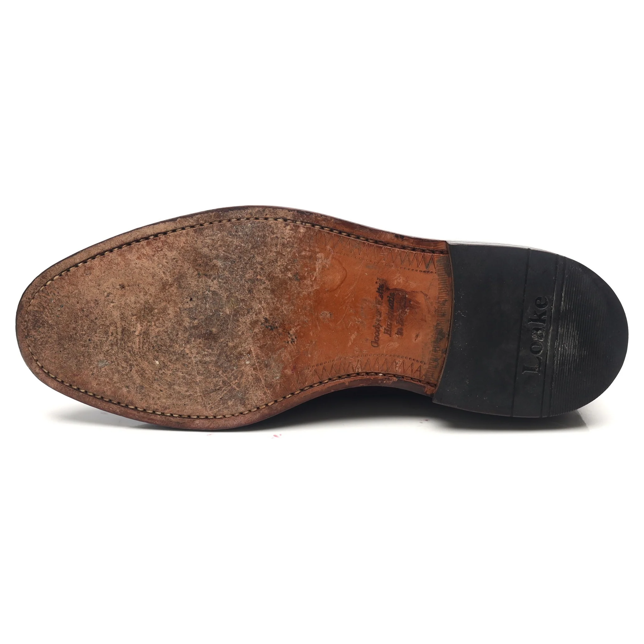 'Royal Brogue' Burgundy Leather Derby Brogues UK 8 F - Image 10