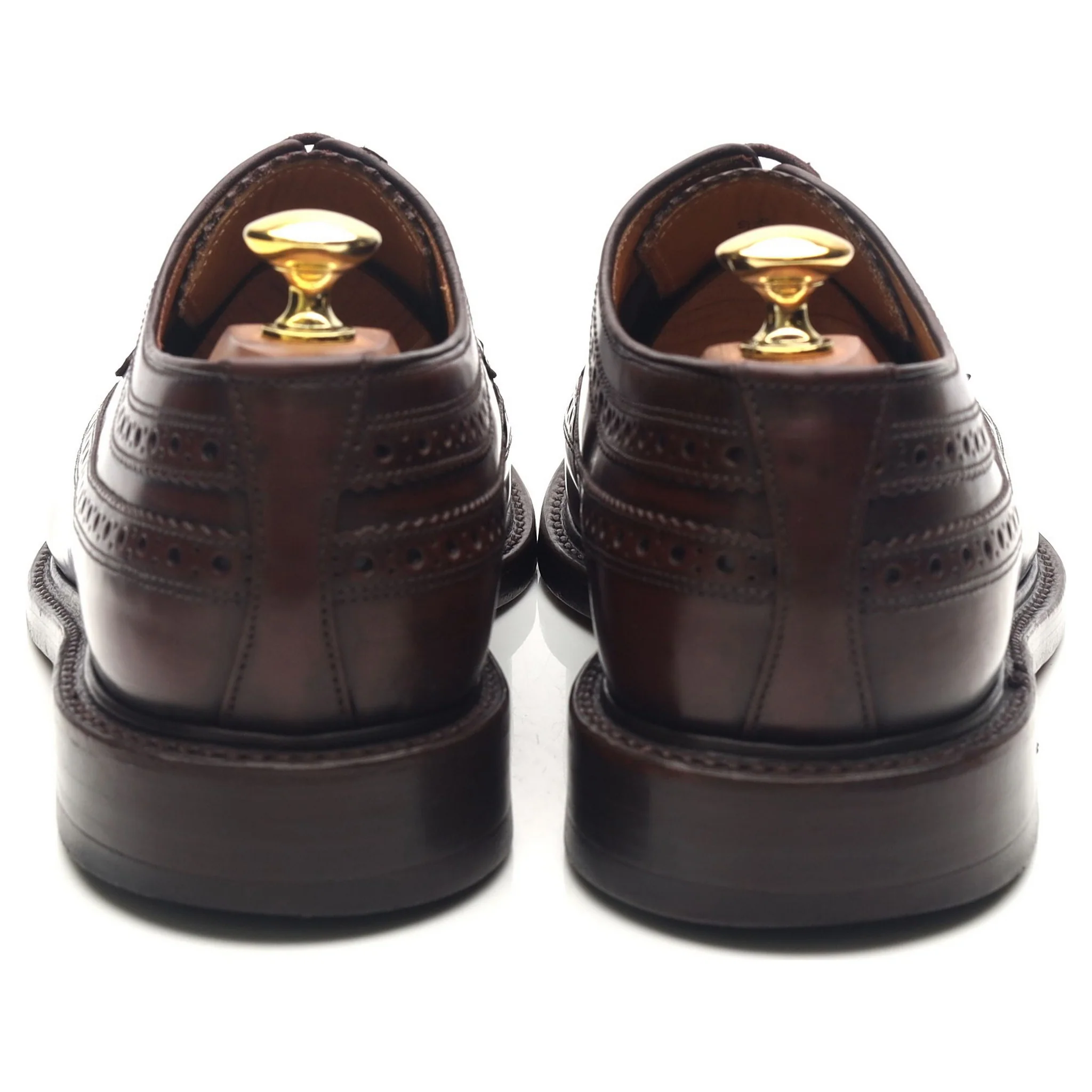 'Royal Brogue' Burgundy Leather Derby Brogues UK 8 F - Image 4