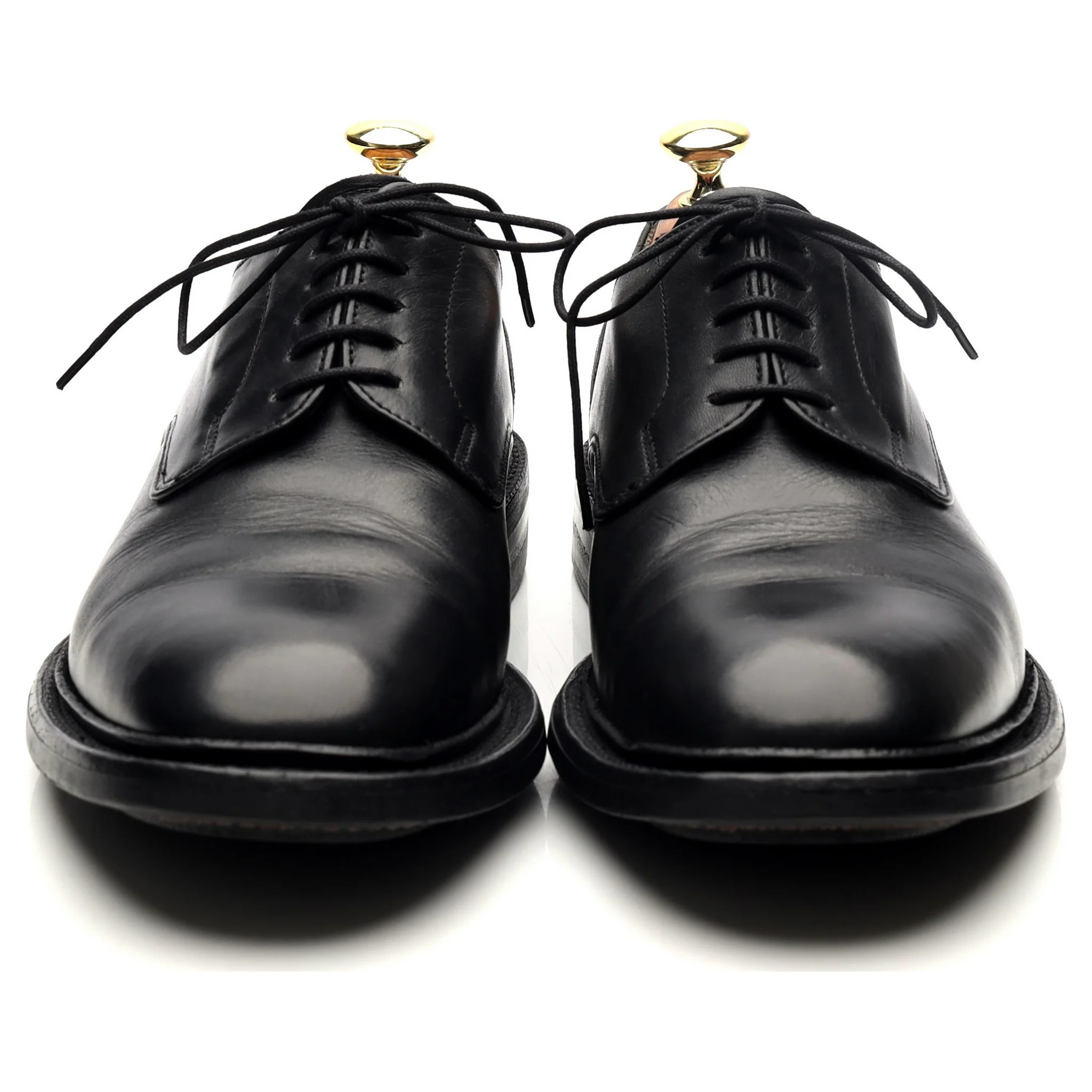 1880 'Stamford' Black Leather Derby UK 7.5 F - Image 8