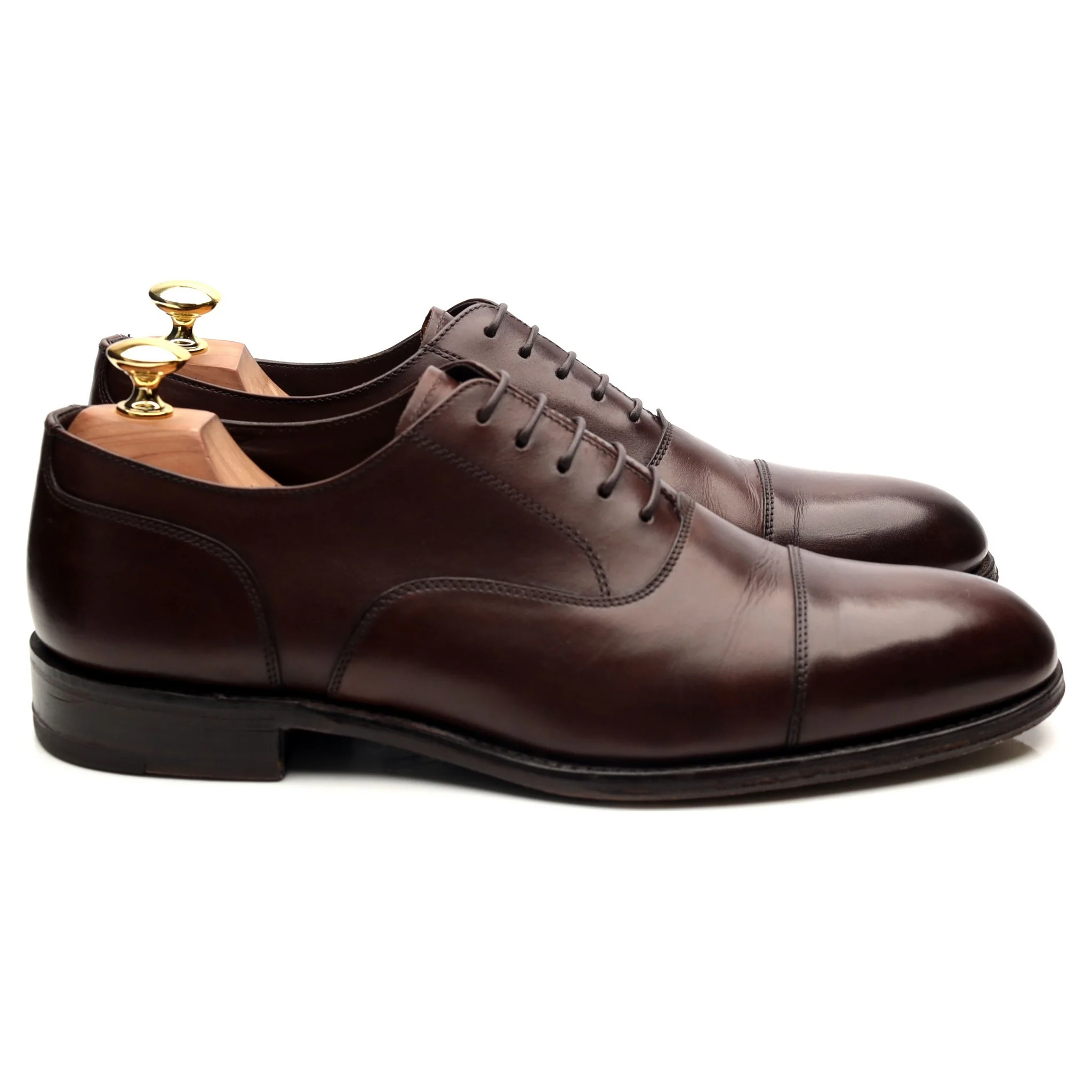1880 'Stonegate' Dark Brown Leather Oxford UK 8.5 F - Image 6