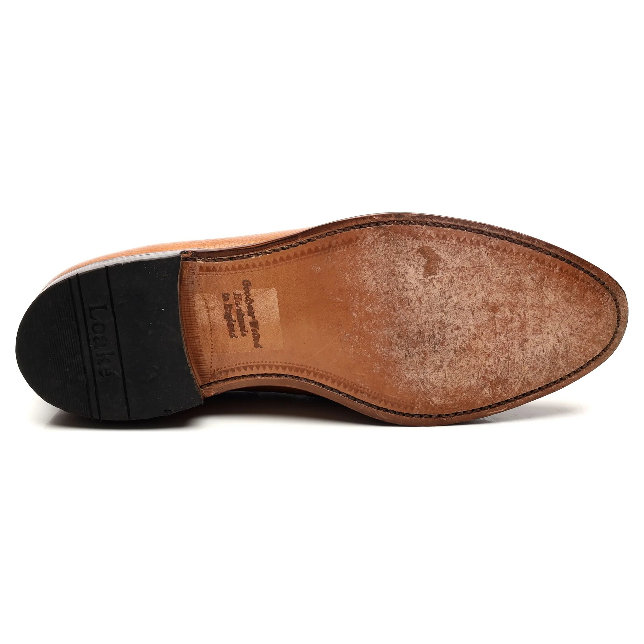 Next Tan Brown Leather Tassel Loafers UK 10 F - Image 11