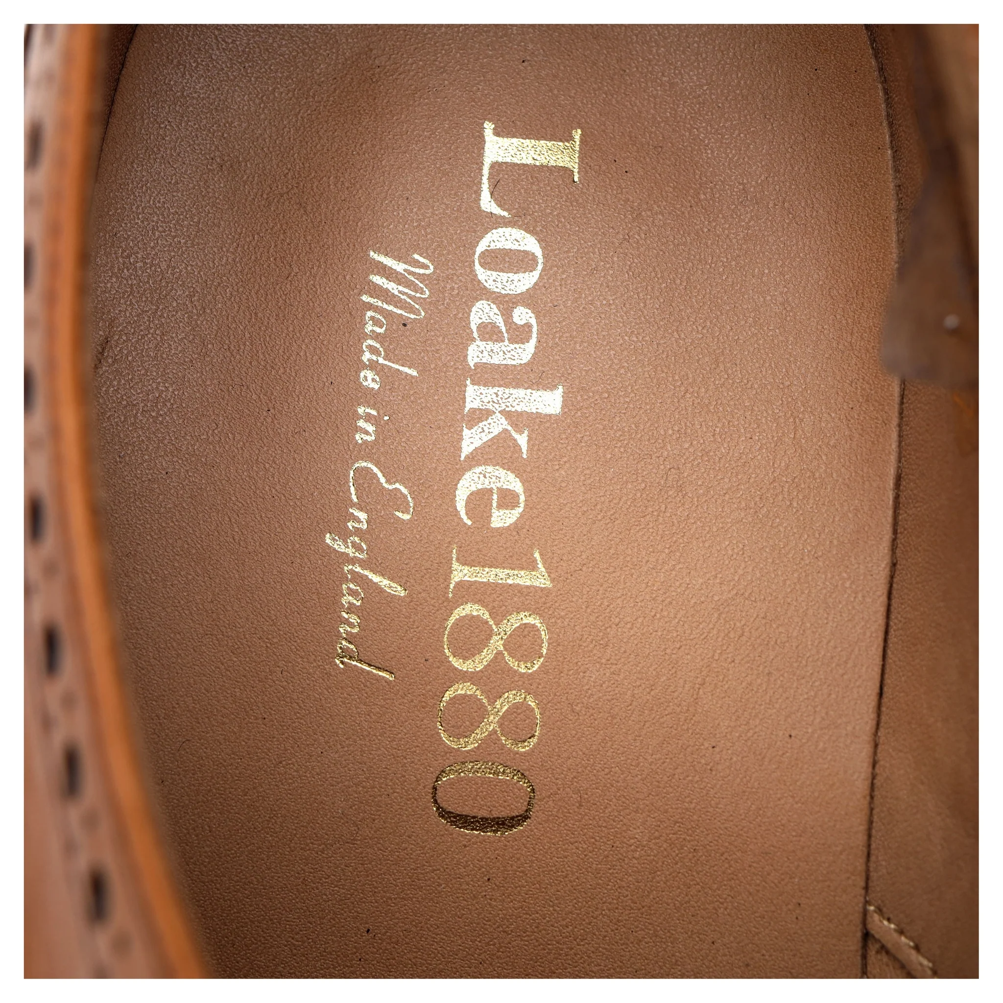 1880 'Chester 2' Tan Brown Leather Derby Brogues UK 8 F - Image 12