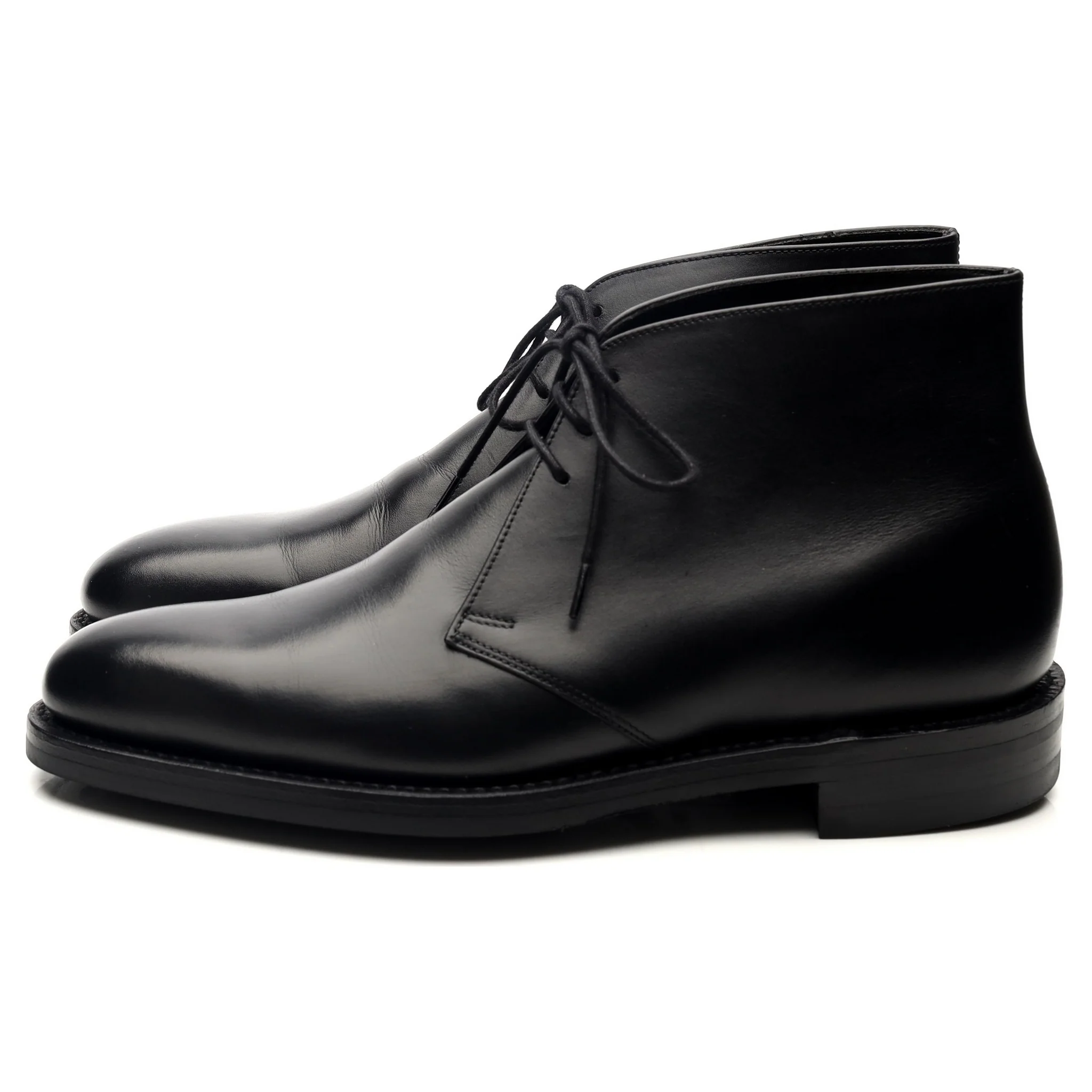 1880 'Pimlico' Black Leather Chukka Boots UK 7 F - Image 2