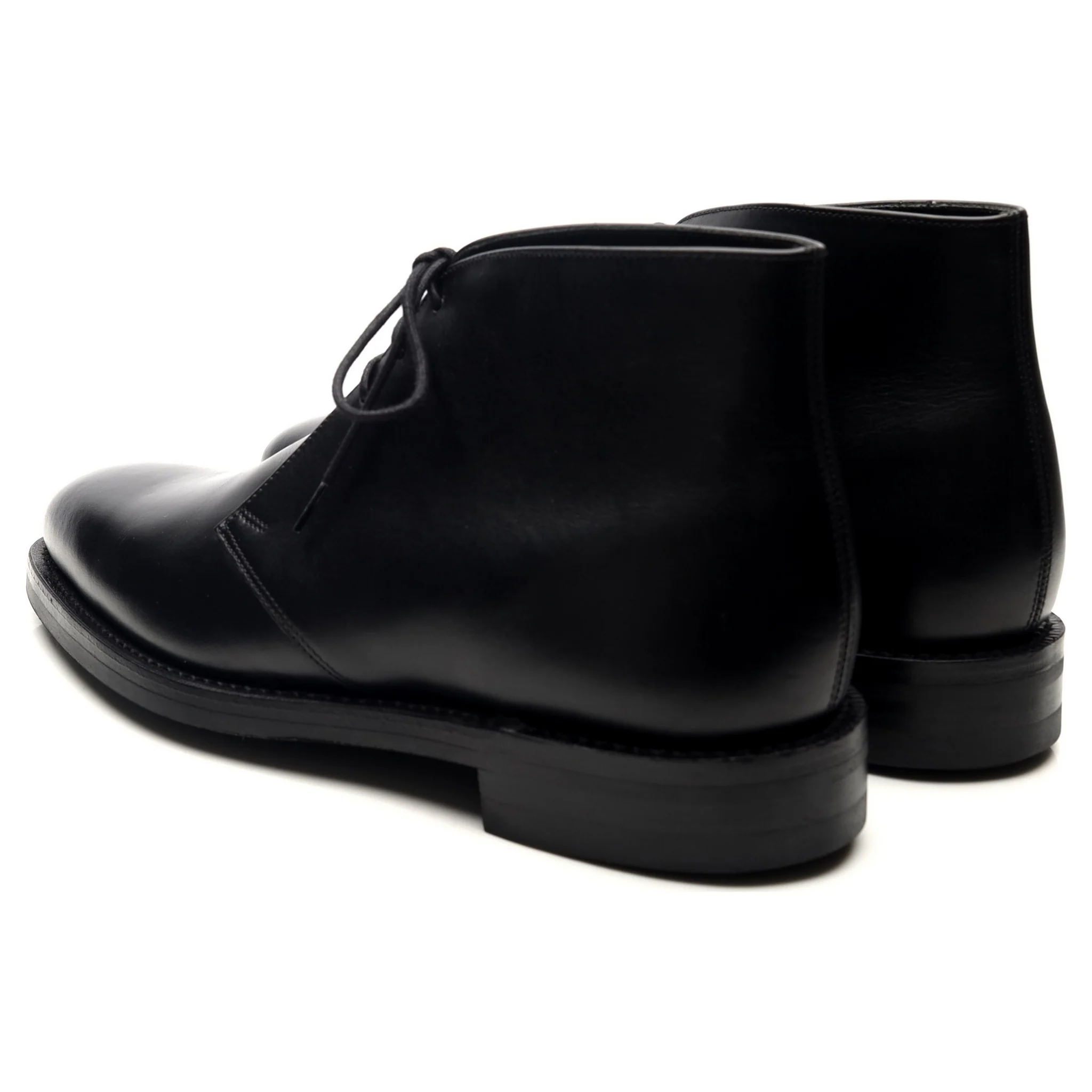 1880 'Pimlico' Black Leather Chukka Boots UK 7 F - Image 3