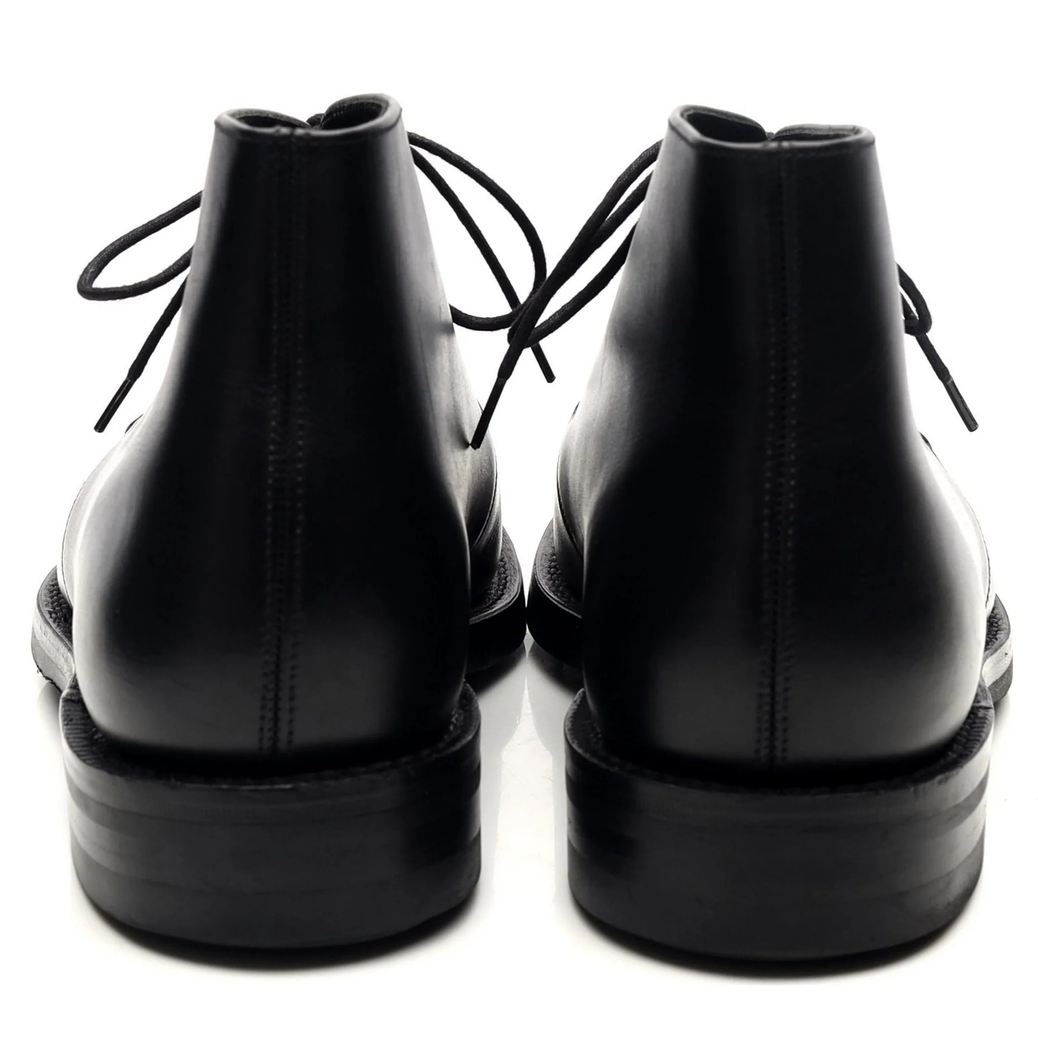 1880 'Pimlico' Black Leather Chukka Boots UK 7 F - Image 4