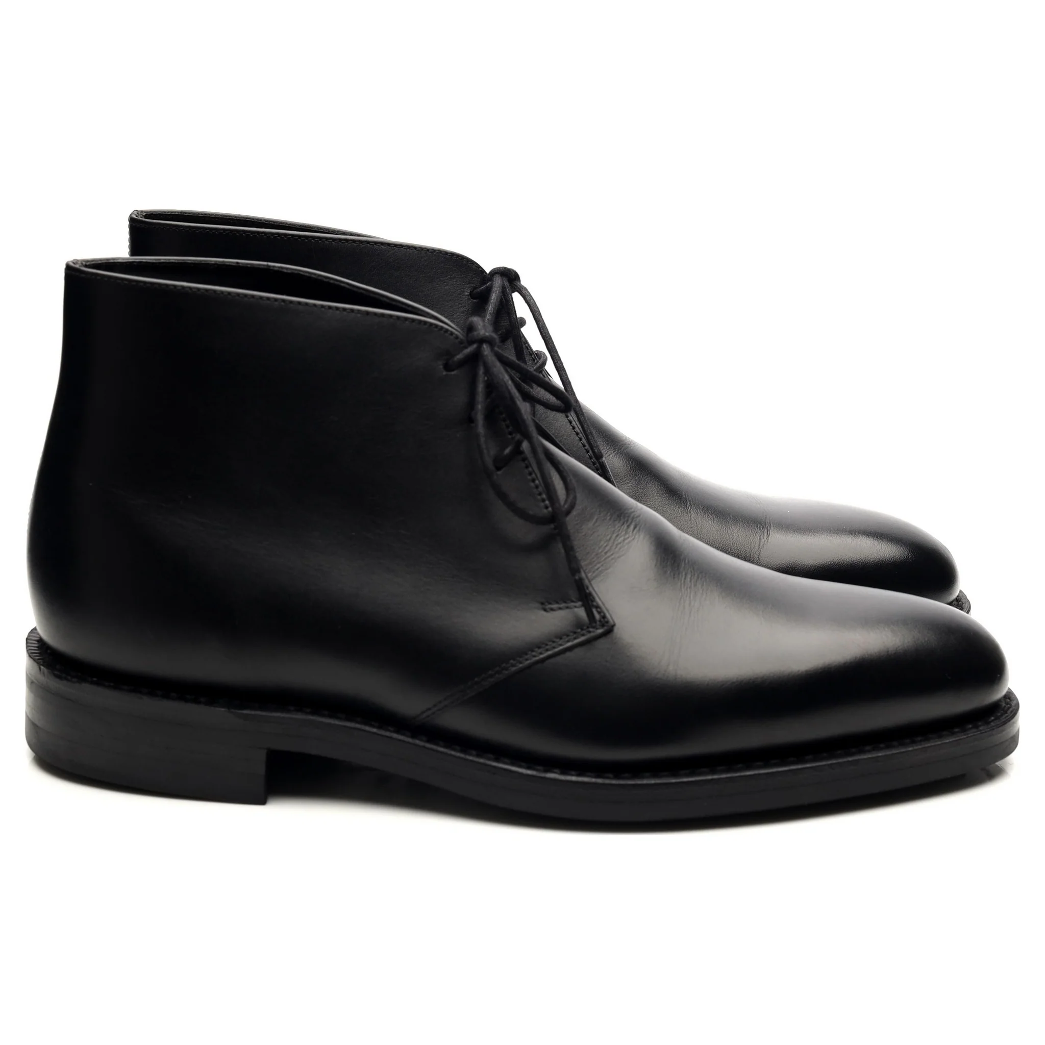 1880 'Pimlico' Black Leather Chukka Boots UK 7 F - Image 6