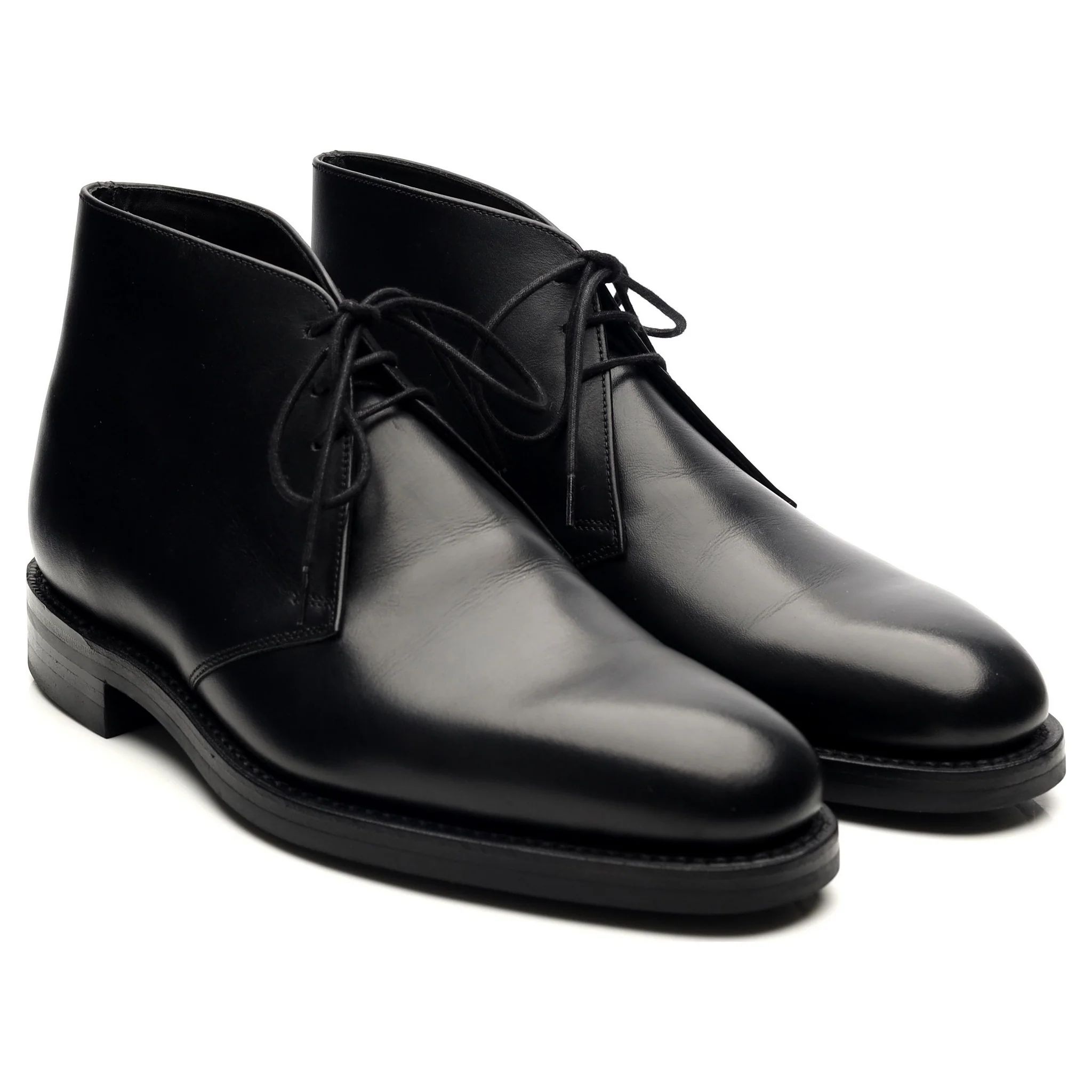 1880 'Pimlico' Black Leather Chukka Boots UK 7 F - Image 7