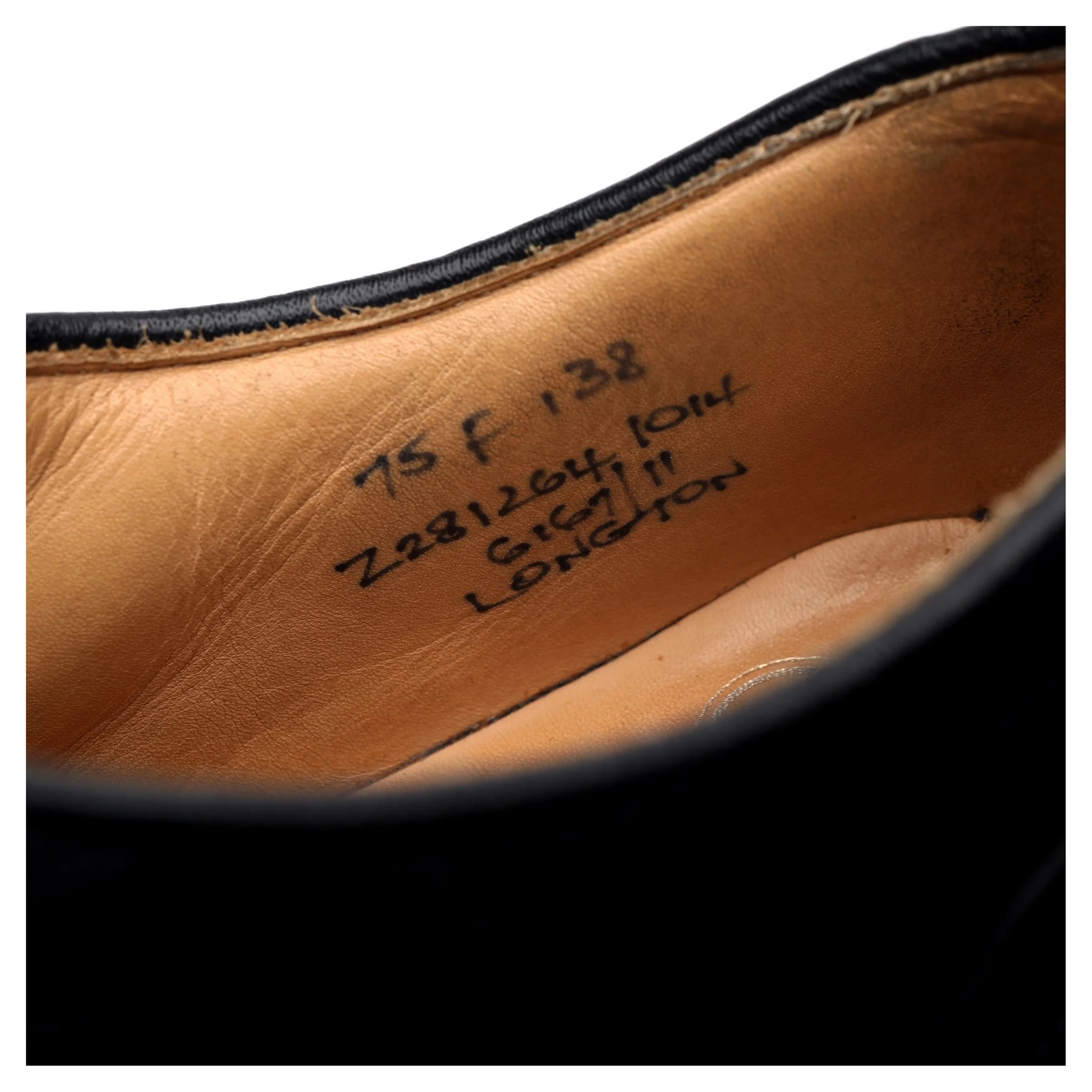 'Longton' Black Leather Oxford Brogue UK 7.5 F - Image 7