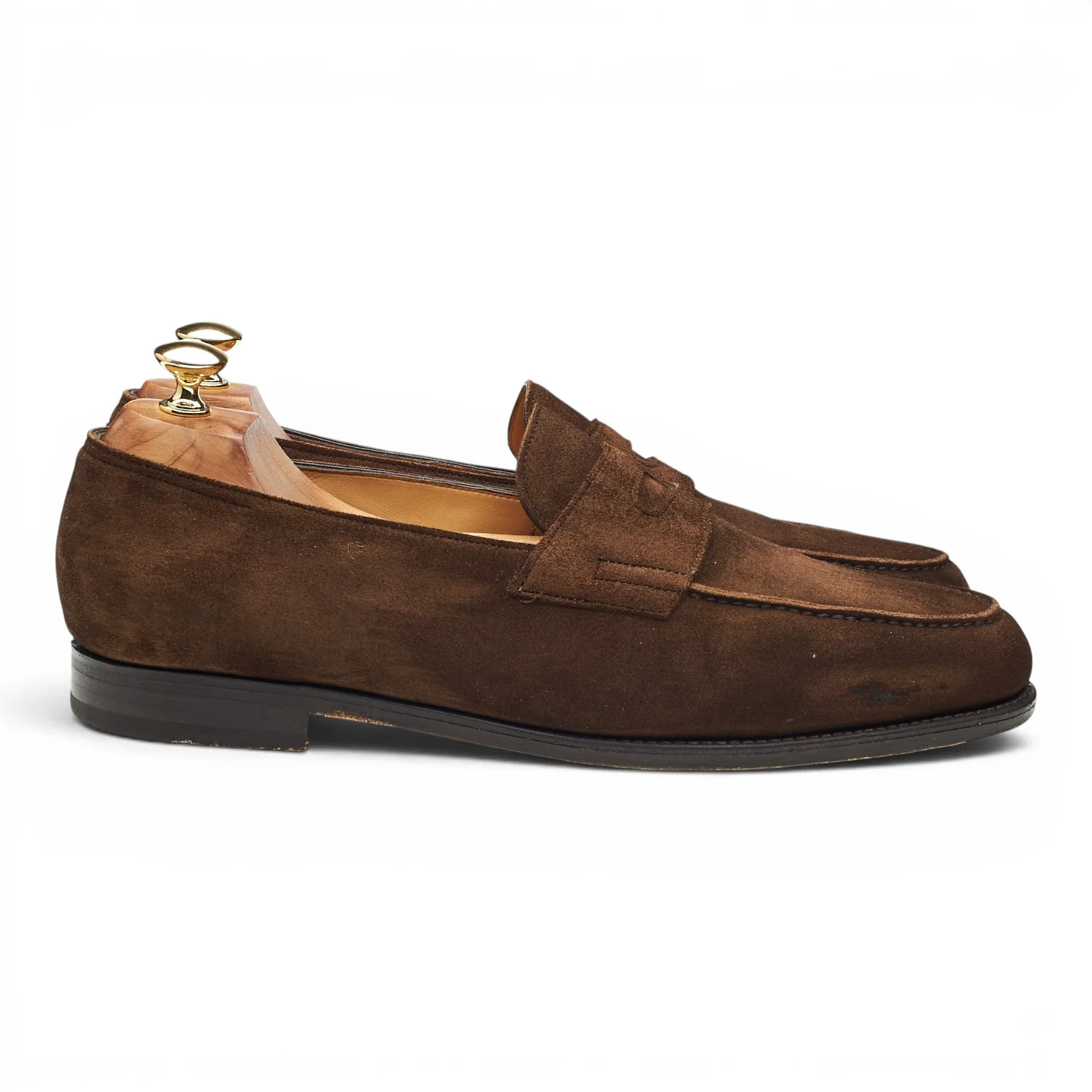 'Lopez' Brown Suede Loafers UK 10 E