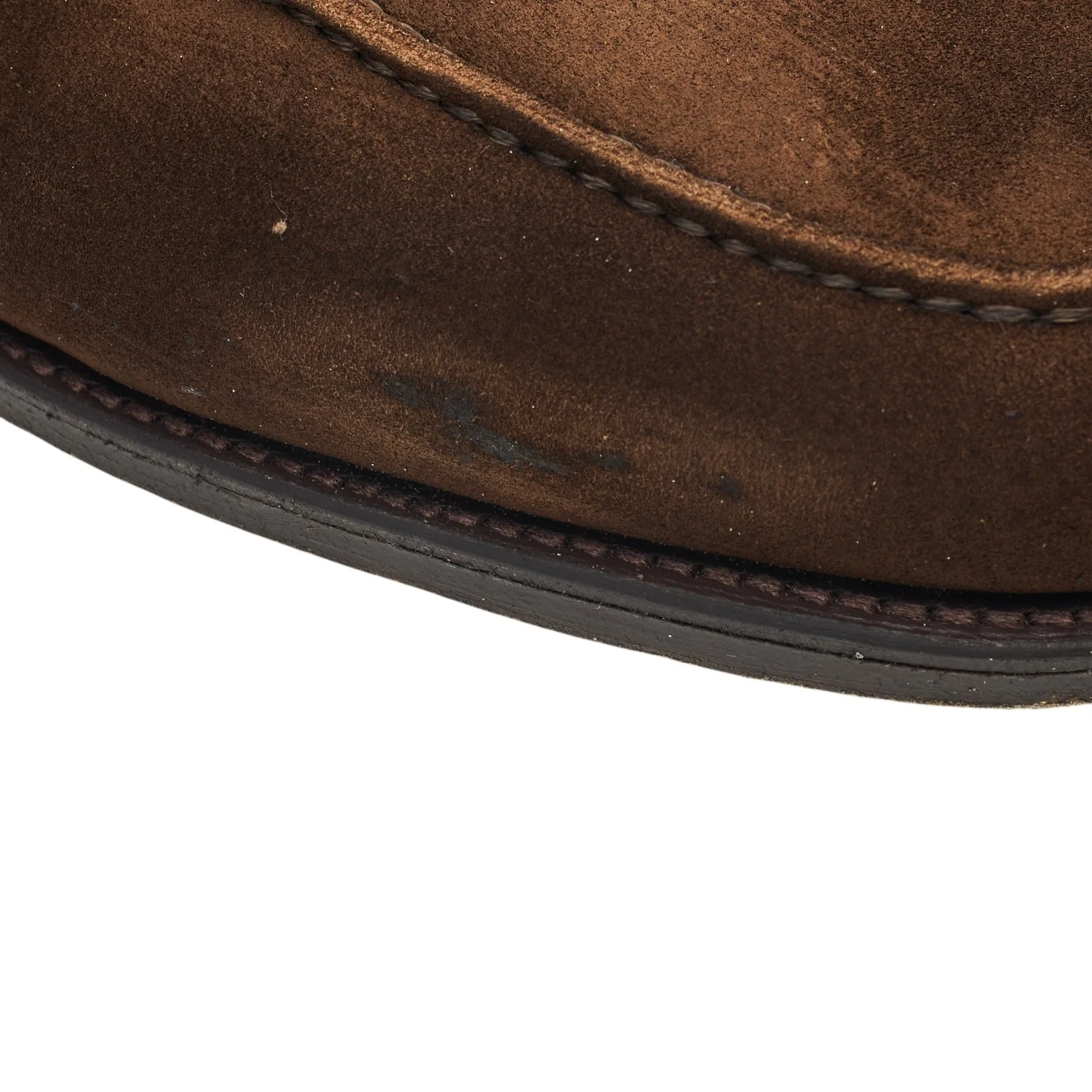 'Lopez' Brown Suede Loafers UK 10 E - Image 4