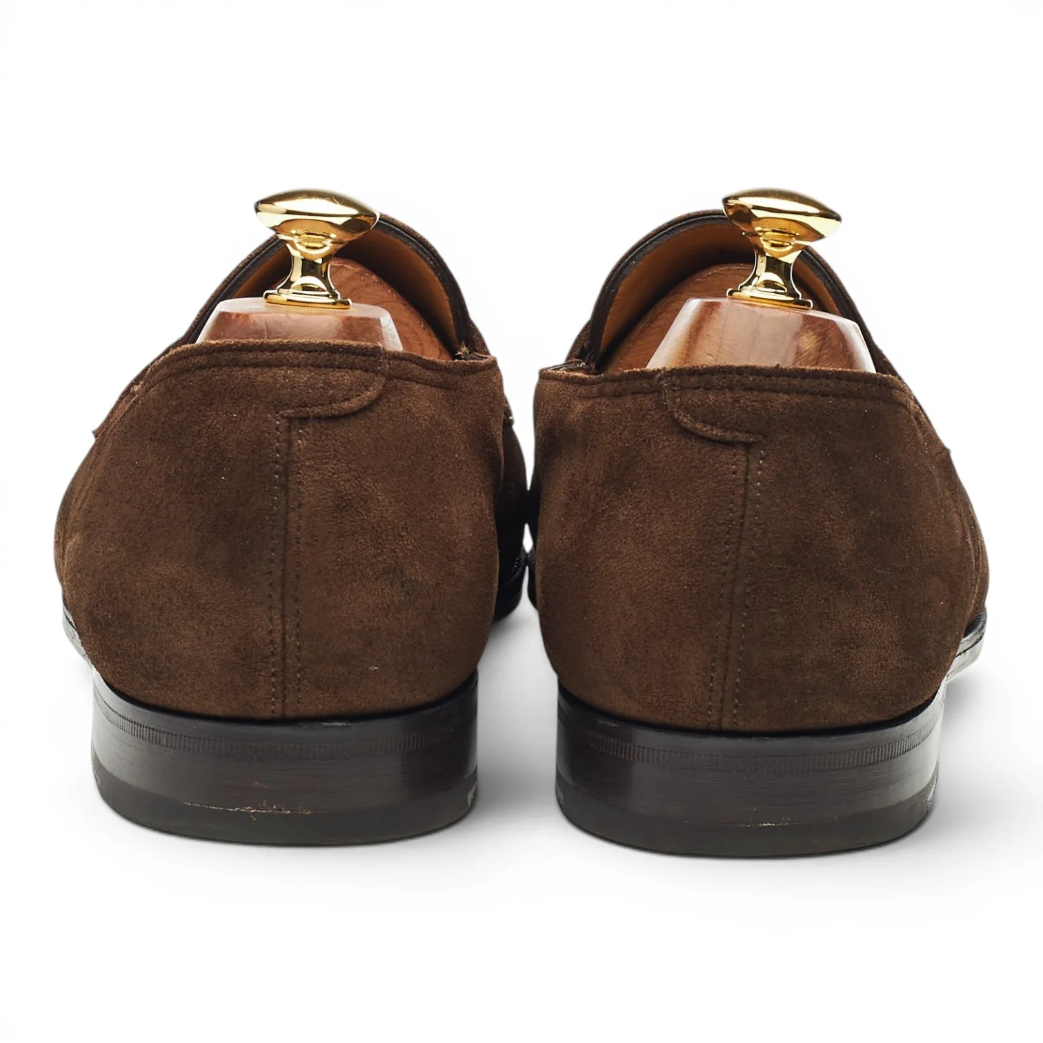 'Lopez' Brown Suede Loafers UK 10 E - Image 5