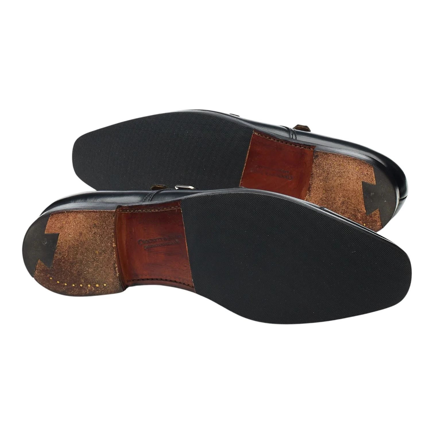 'Lowndes' Black Leather Double Monk Strap UK 7.5 E - Image 5