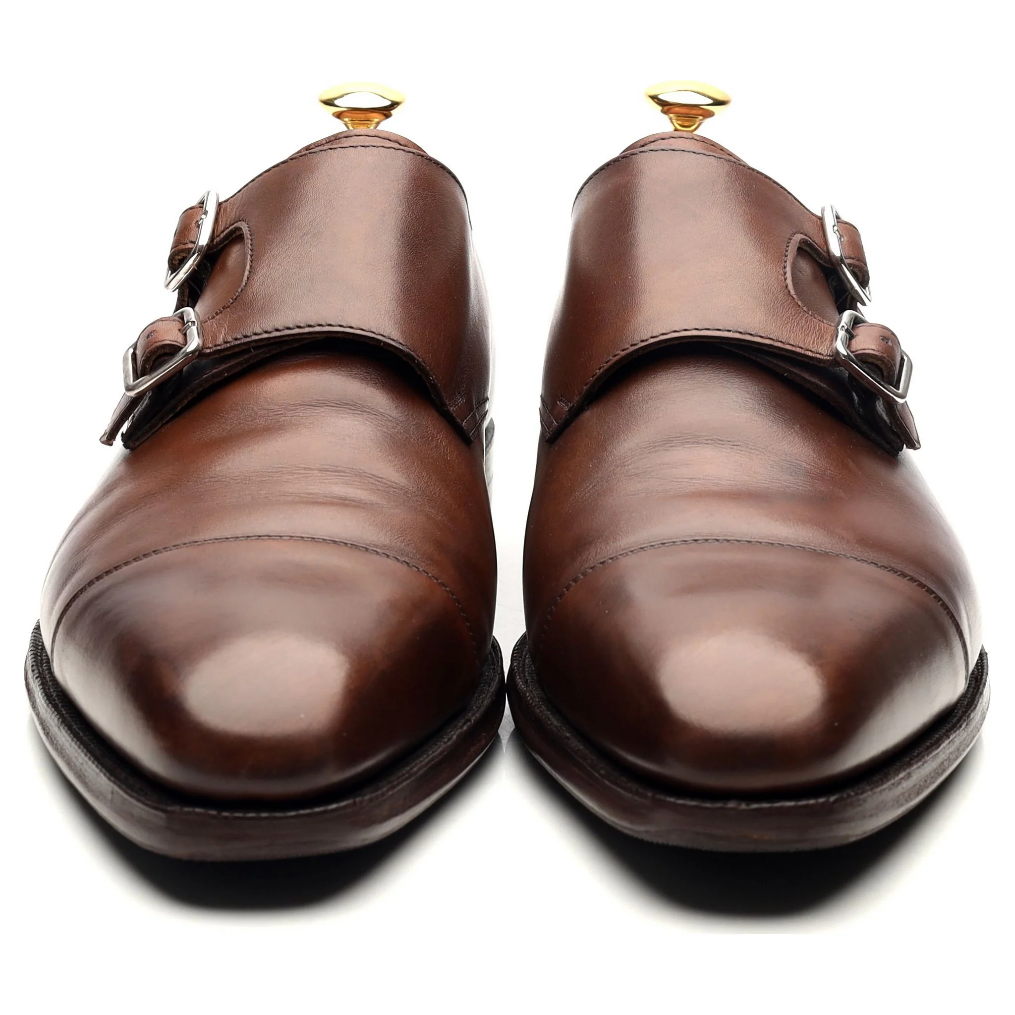 'Lowndes' Dark Brown Leather Double Monk Strap UK 9.5 E - Image 9