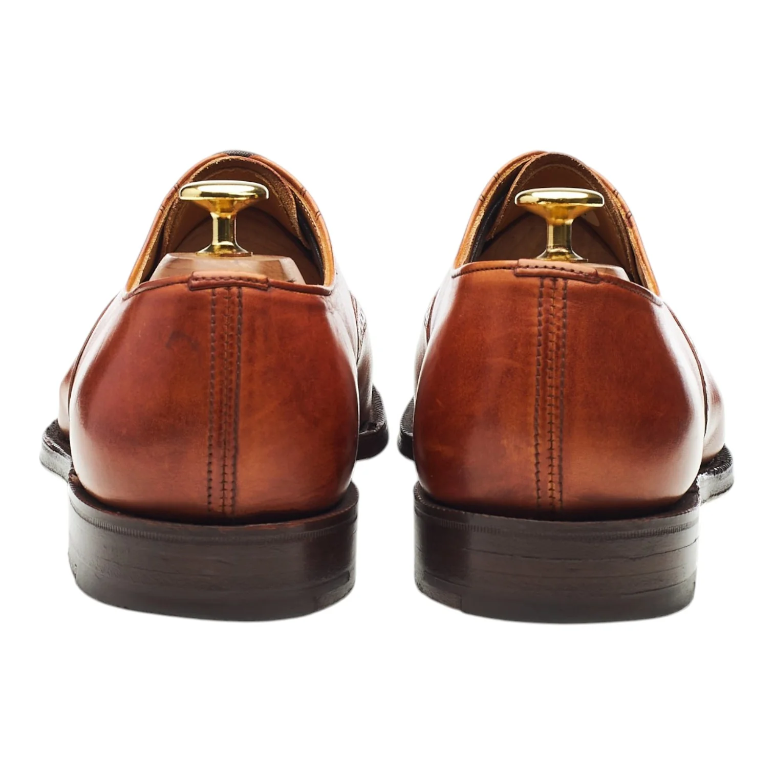 'Lowry' Tan Brown Leather Oxford Brogues UK 8 F - Image 4
