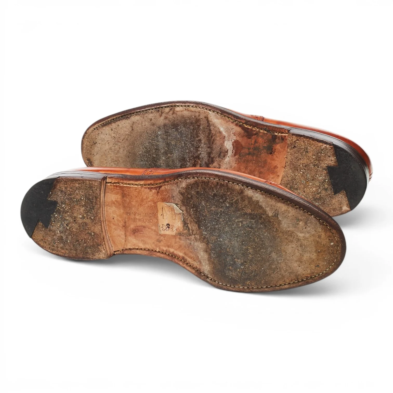 'Lowry' Tan Brown Leather Oxford Brogues UK 8 F - Image 5
