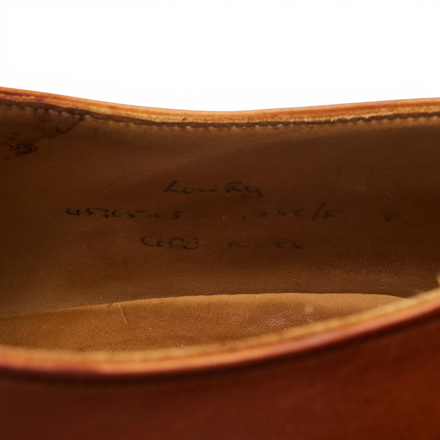 'Lowry' Tan Brown Leather Oxford Brogues UK 8 F - Image 7