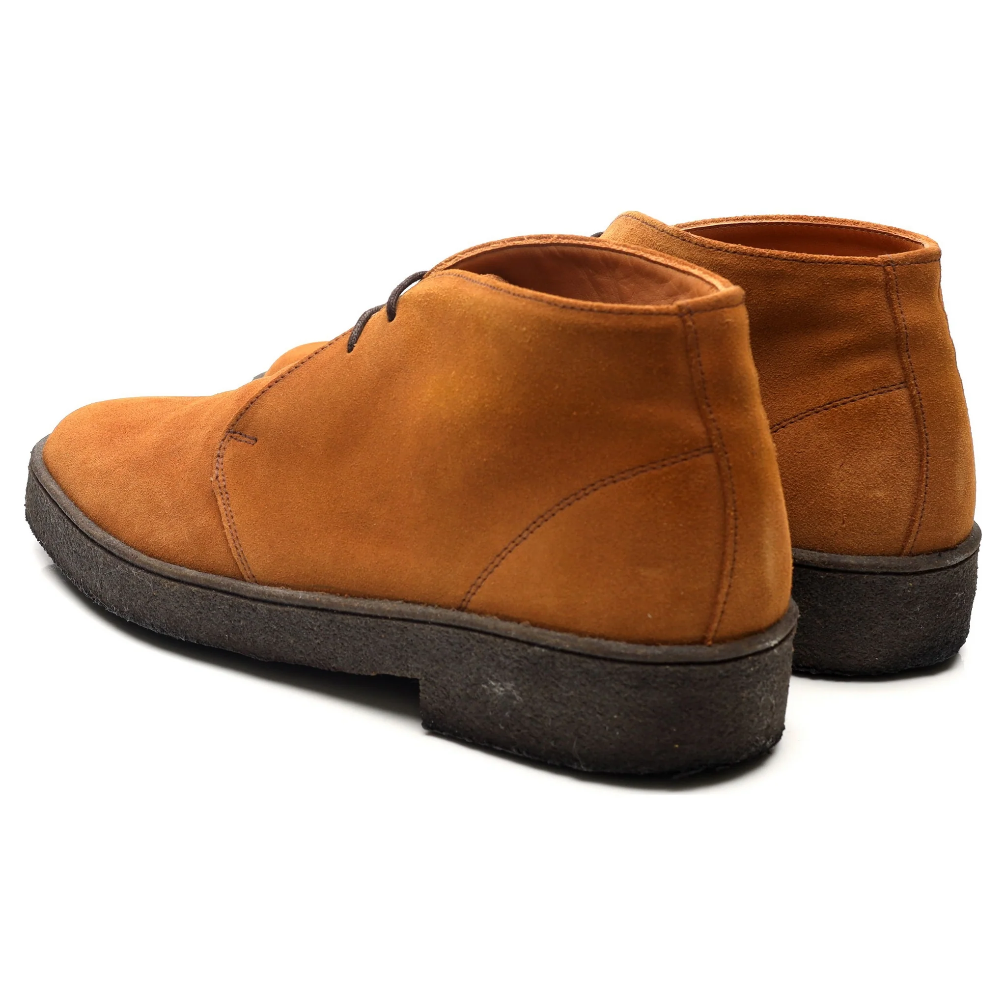 'Luther' Tan Brown Suede Chukka Boots UK 10 F - Image 3