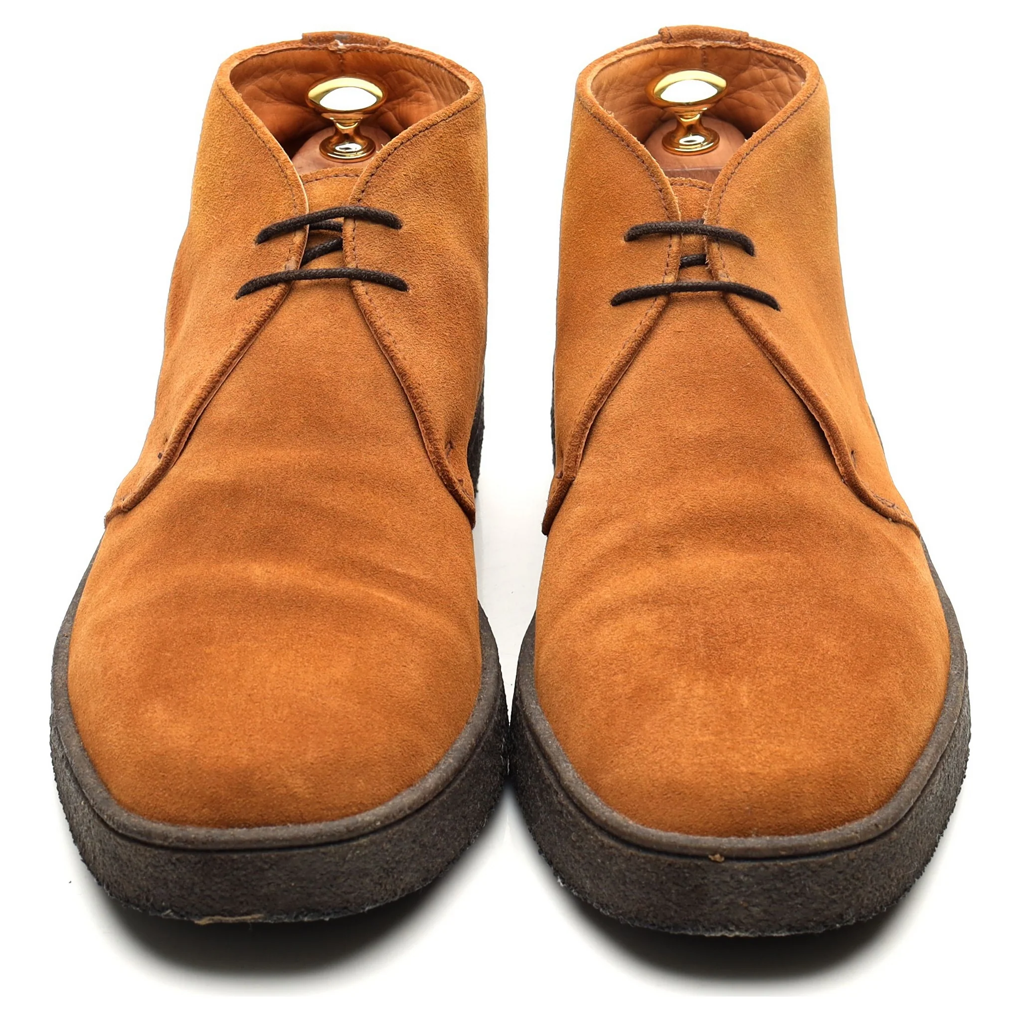 'Luther' Tan Brown Suede Chukka Boots UK 10 F - Image 9