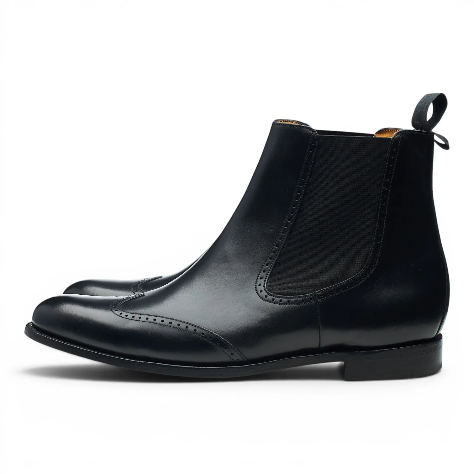 'Luxembourg' Black Leather Chelsea Boots UK 10.5 G - Image 3
