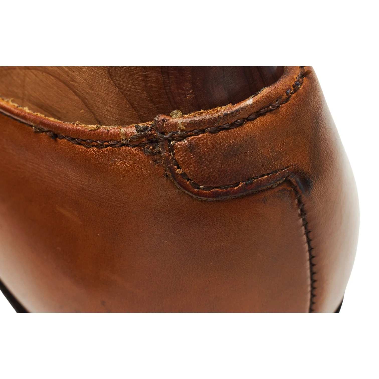 M&S Tan Brown Leather Wholecut Oxford UK 7.5 F - Image 6