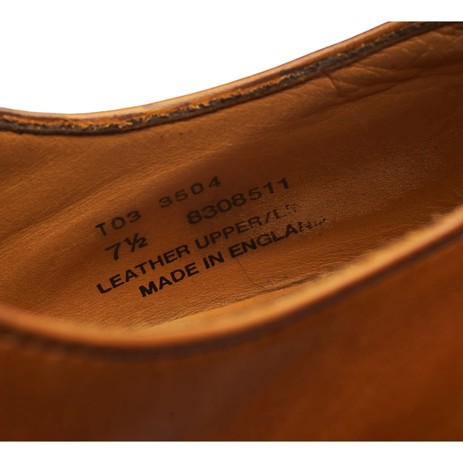 M&S Tan Brown Leather Wholecut Oxford UK 7.5 F - Image 8
