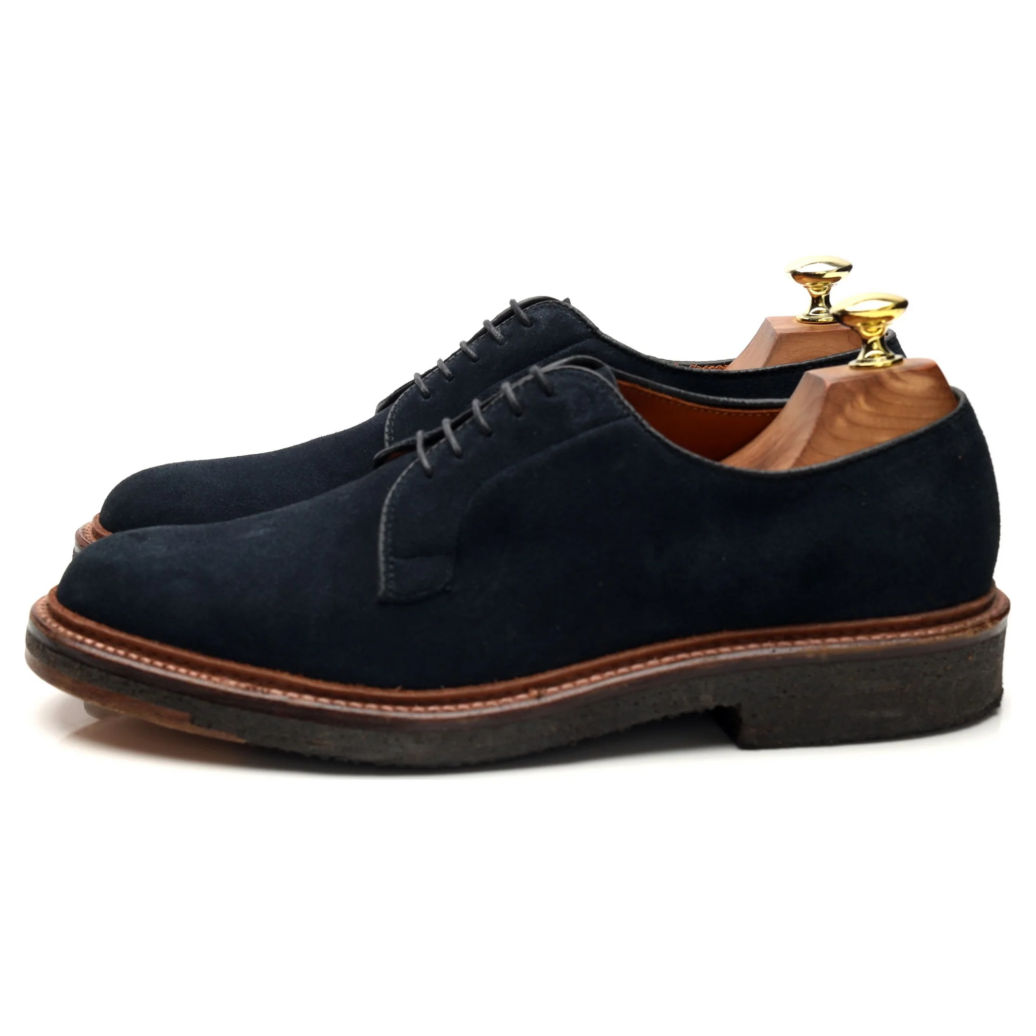 'M5405' Navy Blue Suede Derby UK 6.5 US 7.5 E - Image 3