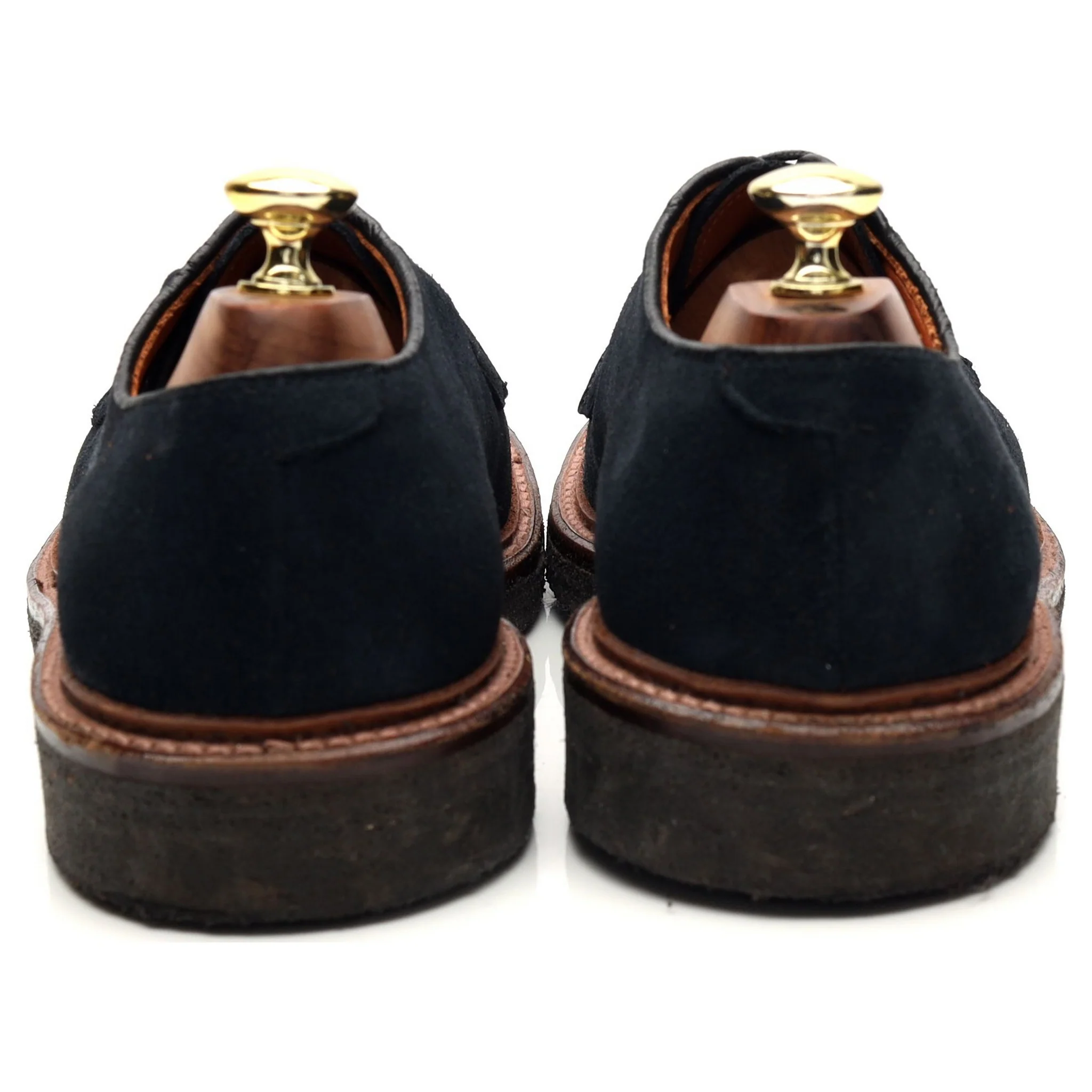 'M5405' Navy Blue Suede Derby UK 6.5 US 7.5 E - Image 4