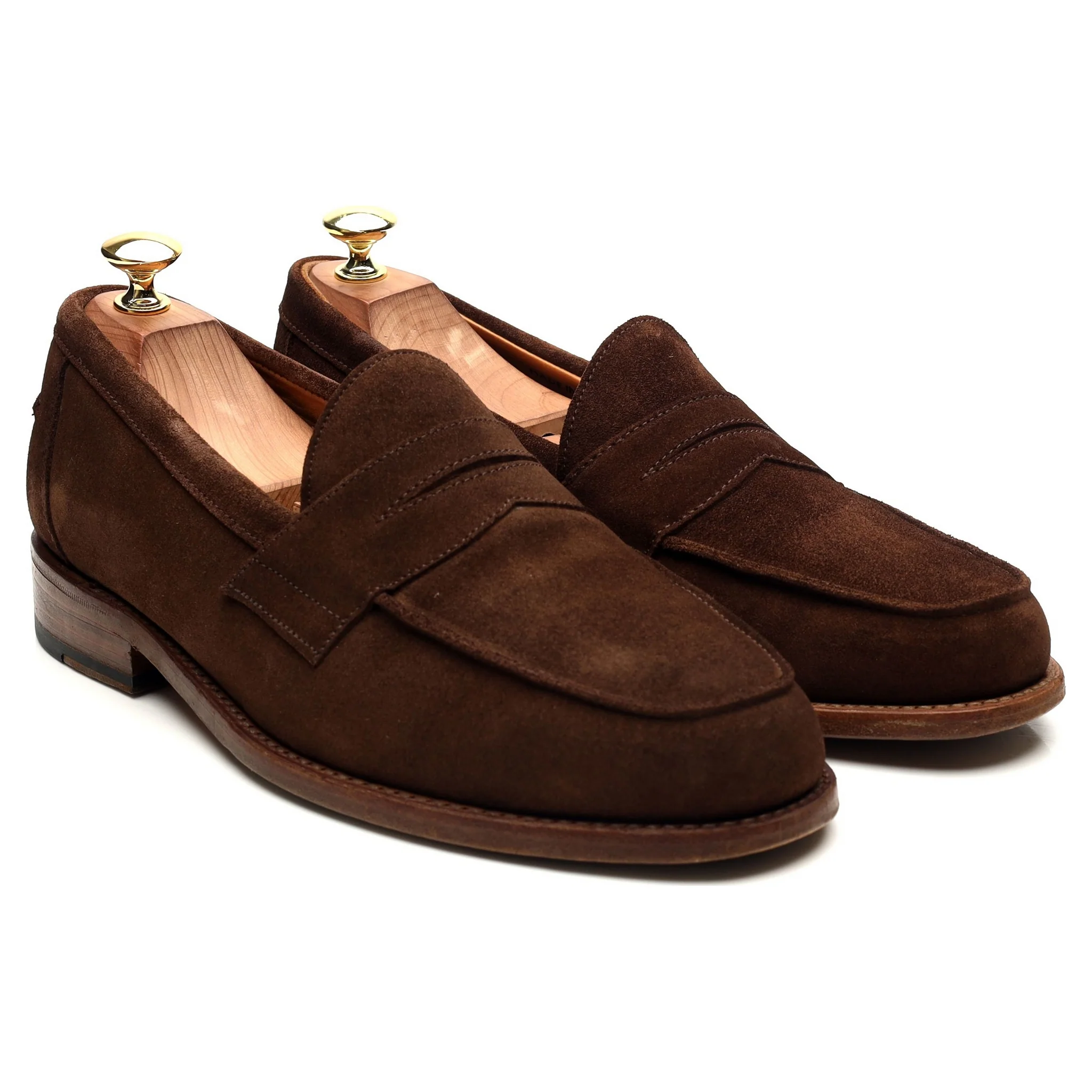 'Madrid' Dark Brown Suede Loafers UK 8 F - Image 7
