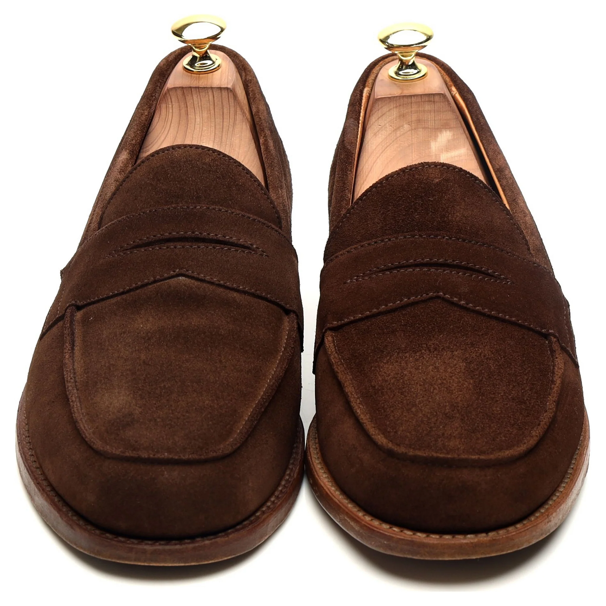 'Madrid' Dark Brown Suede Loafers UK 8 F - Image 9