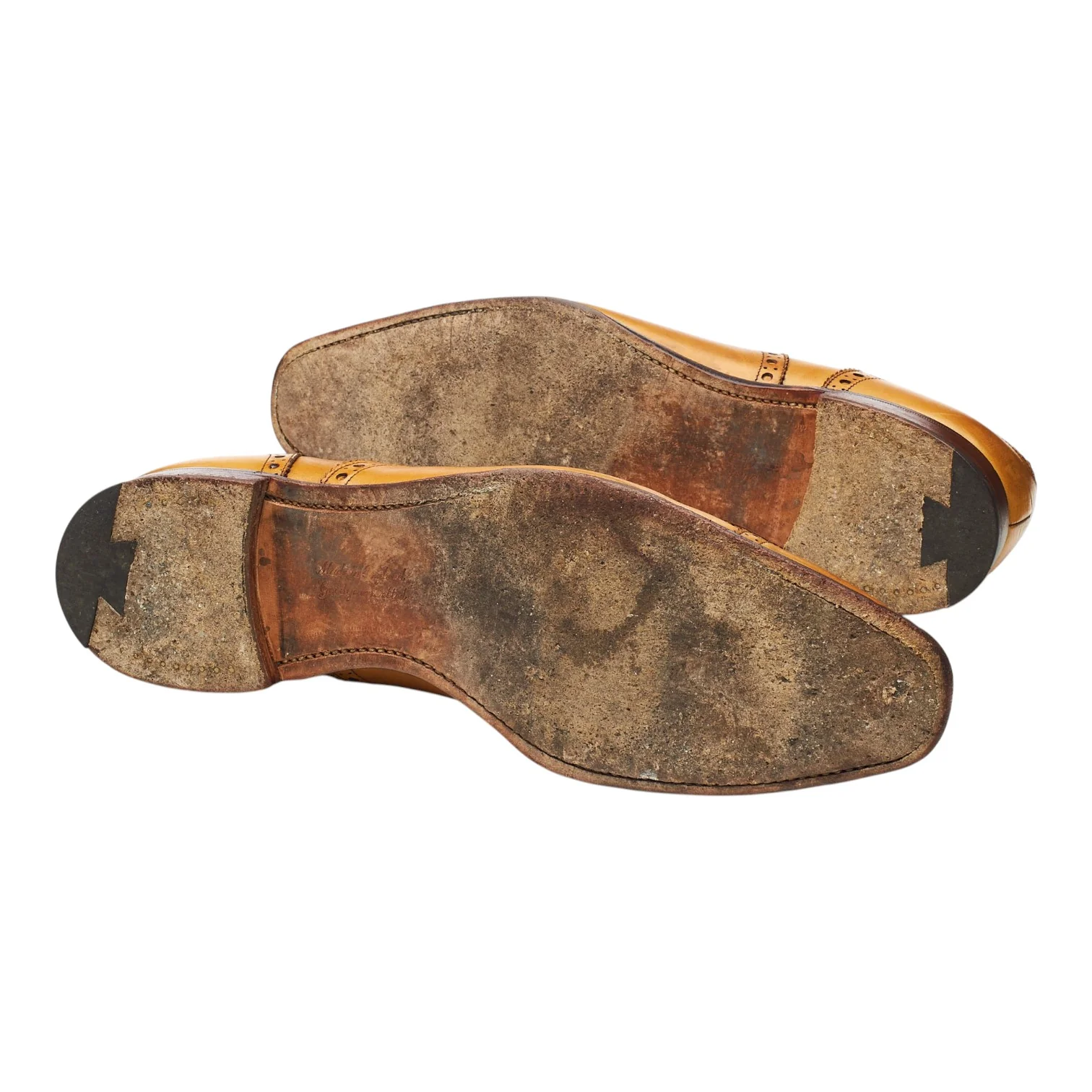 'Maidstone' Tan Brown Leather Oxford Brogues UK 11 F - Image 5
